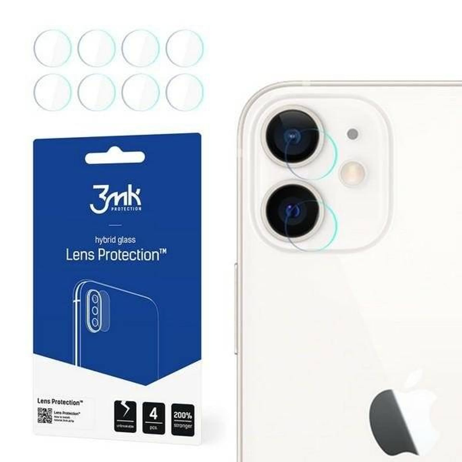 

3MK Lens Protect iPhone 12 Ochrona na obiektyw aparatu 4szt