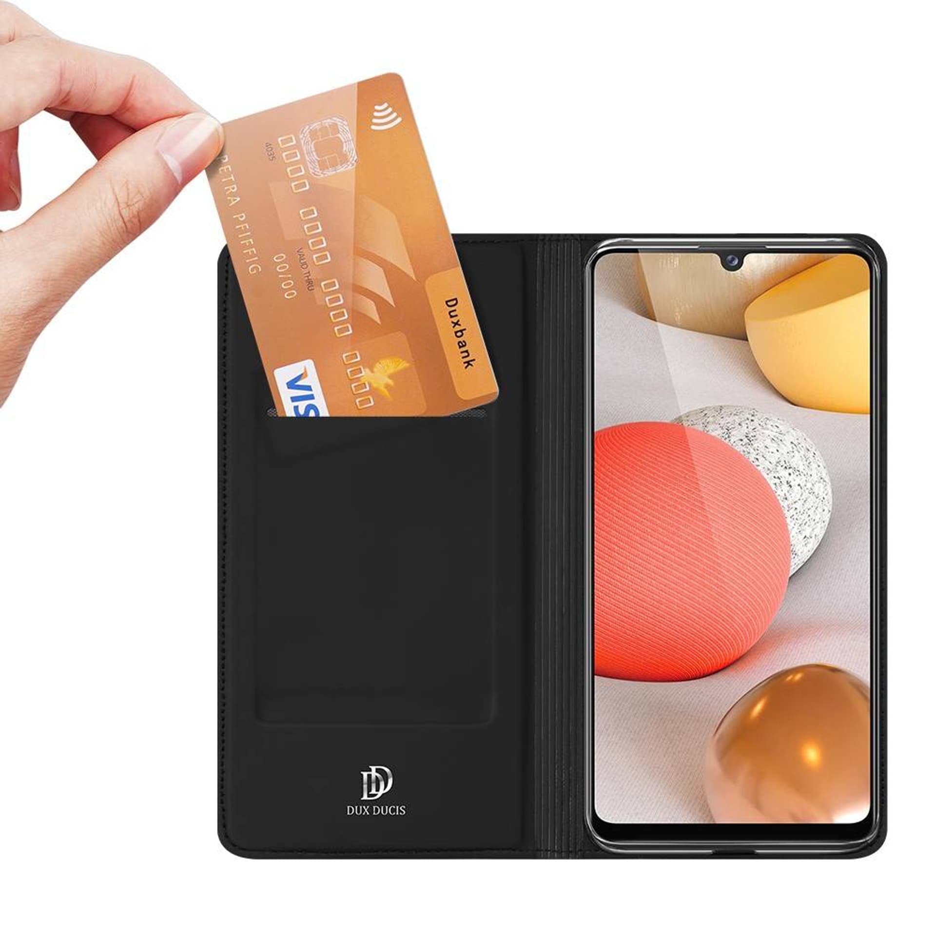 

Etui SAMSUNG GALAXY A42 5G z klapką Dux Ducis skórzane Skin Leather czarne