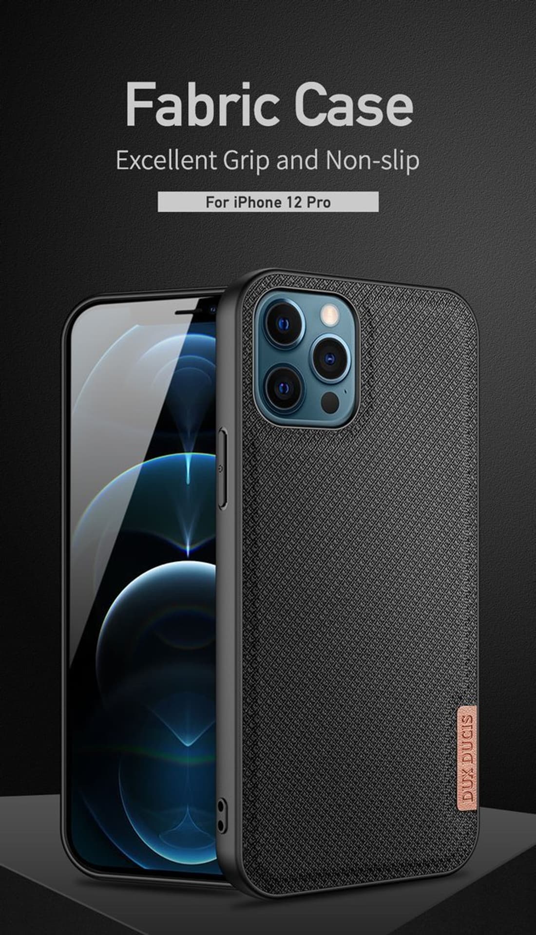 

Etui IPHONE 12/ 12 PRO Dux Ducis Fino Nylonowe zielone