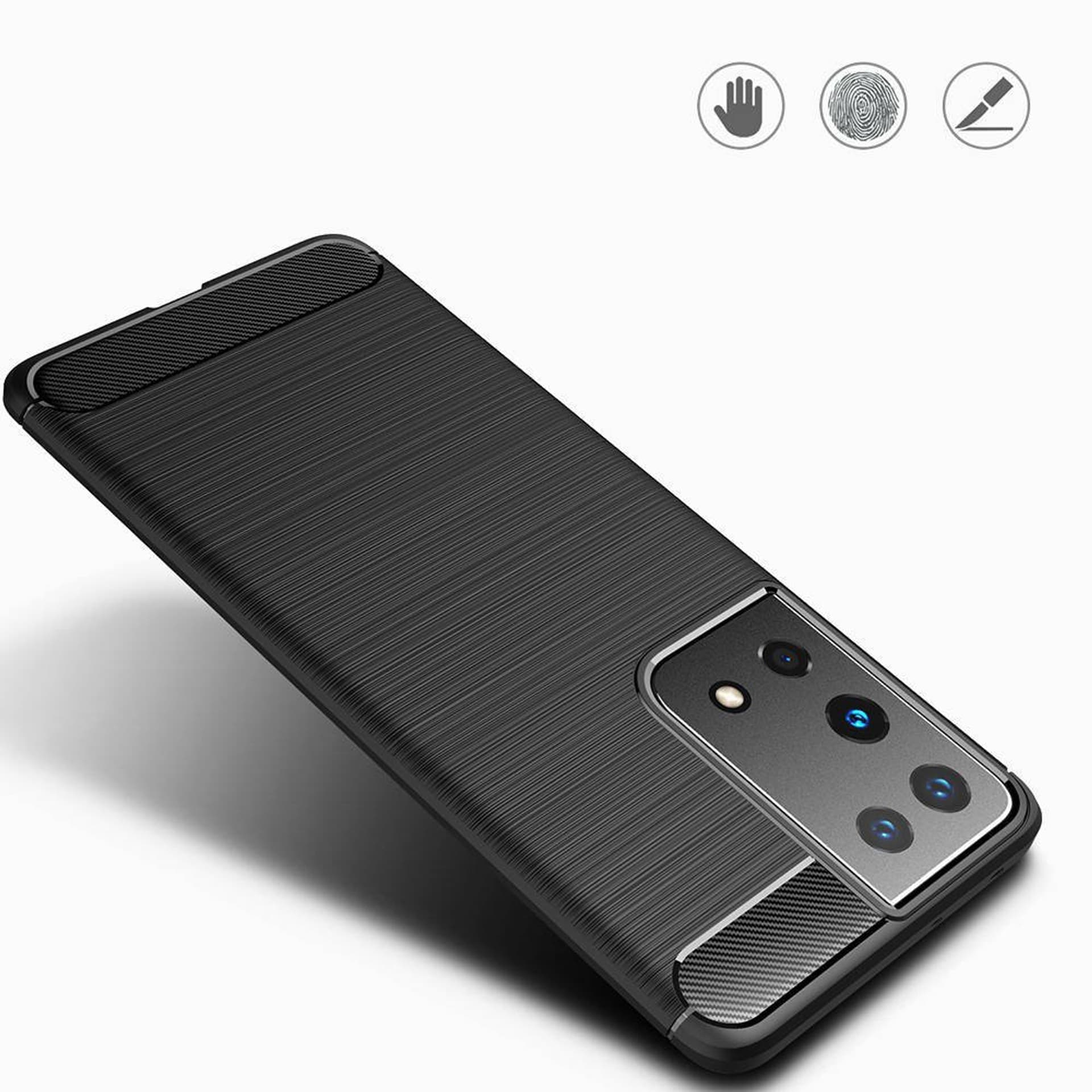 

Etui SAMSUNG GALAXY S21 ULTRA Nexeri Carbon Pancerne czarne