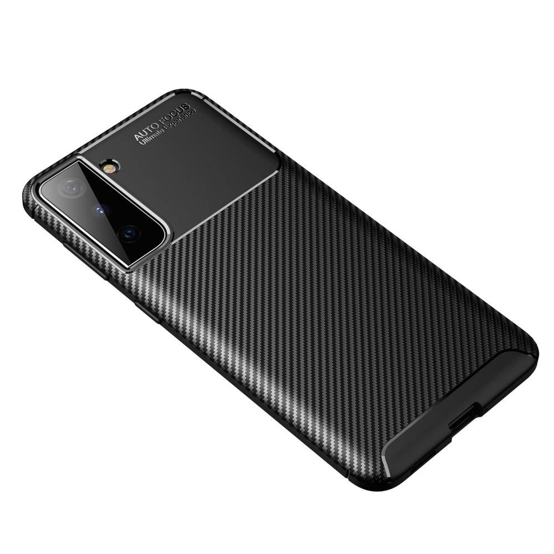 

Etui SAMSUNG GALAXY S21 Pancerne Shockproof Carbon Fiber czarne