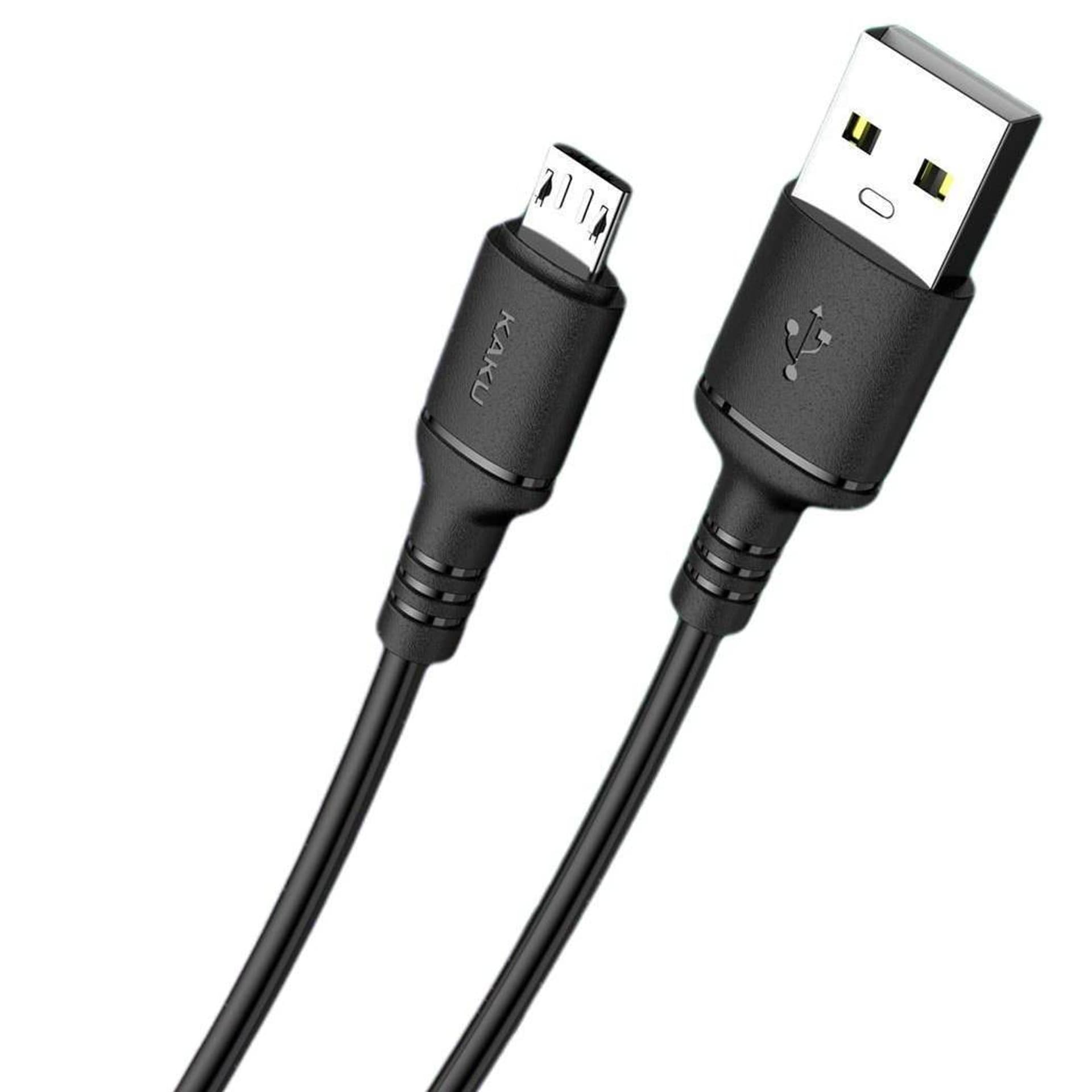 

Kabel 2,8A 1m Micro USB Ładowanie i Przesył Danych KAKU Skin Feel Charging Data Cable MicroUSB (KSC-419) czarny, Ksc-419) czarn