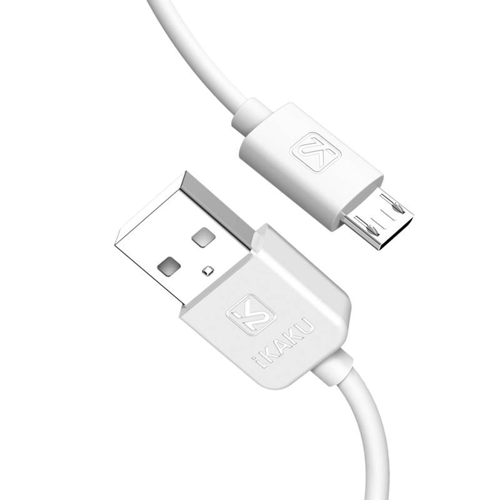 

Kabel 2,4A 1m Micro USB Ładowanie i Przesył Danych KAKU Charging Data Cable MicroUSB (KSC-285) white, Ksc-285) whit