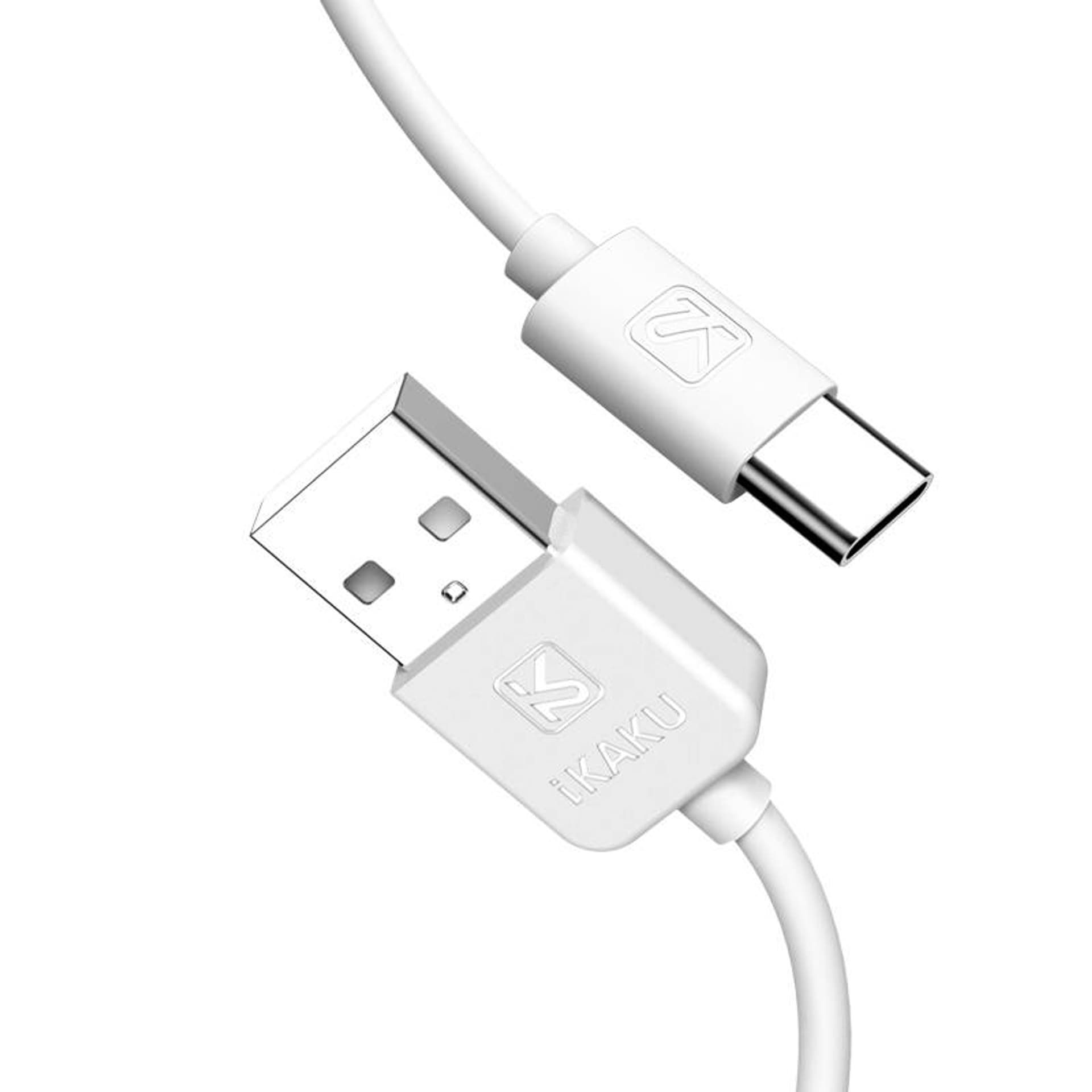 

Kabel 2,4A 1m USB Typ C Ładowanie i Przesył Danych KAKU Charging Data Cable USB-C (KSC-285) white, Ksc-285) whit