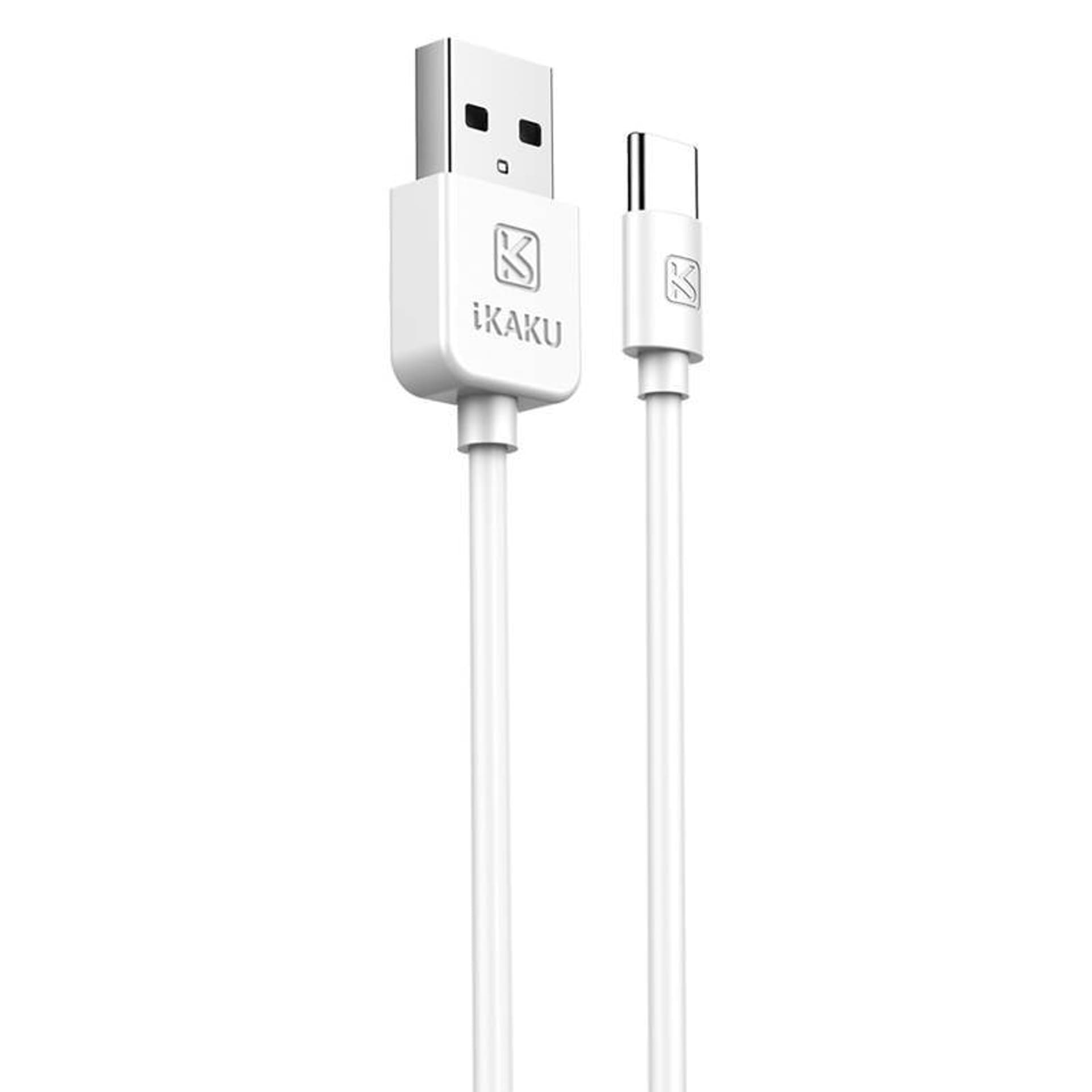 

Ładowarka Sieciowa 2,4A 2xUSB + Kabel USB Typ C KAKU Dual Port Charger Set USB-C EU (KSC-397) biała, Ksc-397) biał