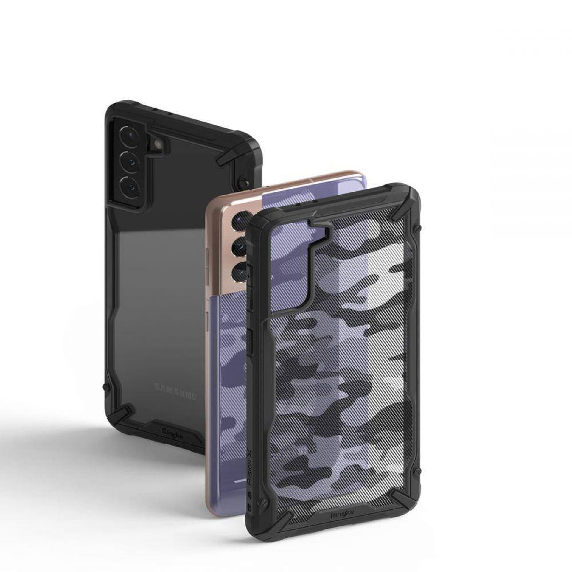 

Etui SAMSUNG GALAXY S21+ PLUS Ringke Fusion-X camo black