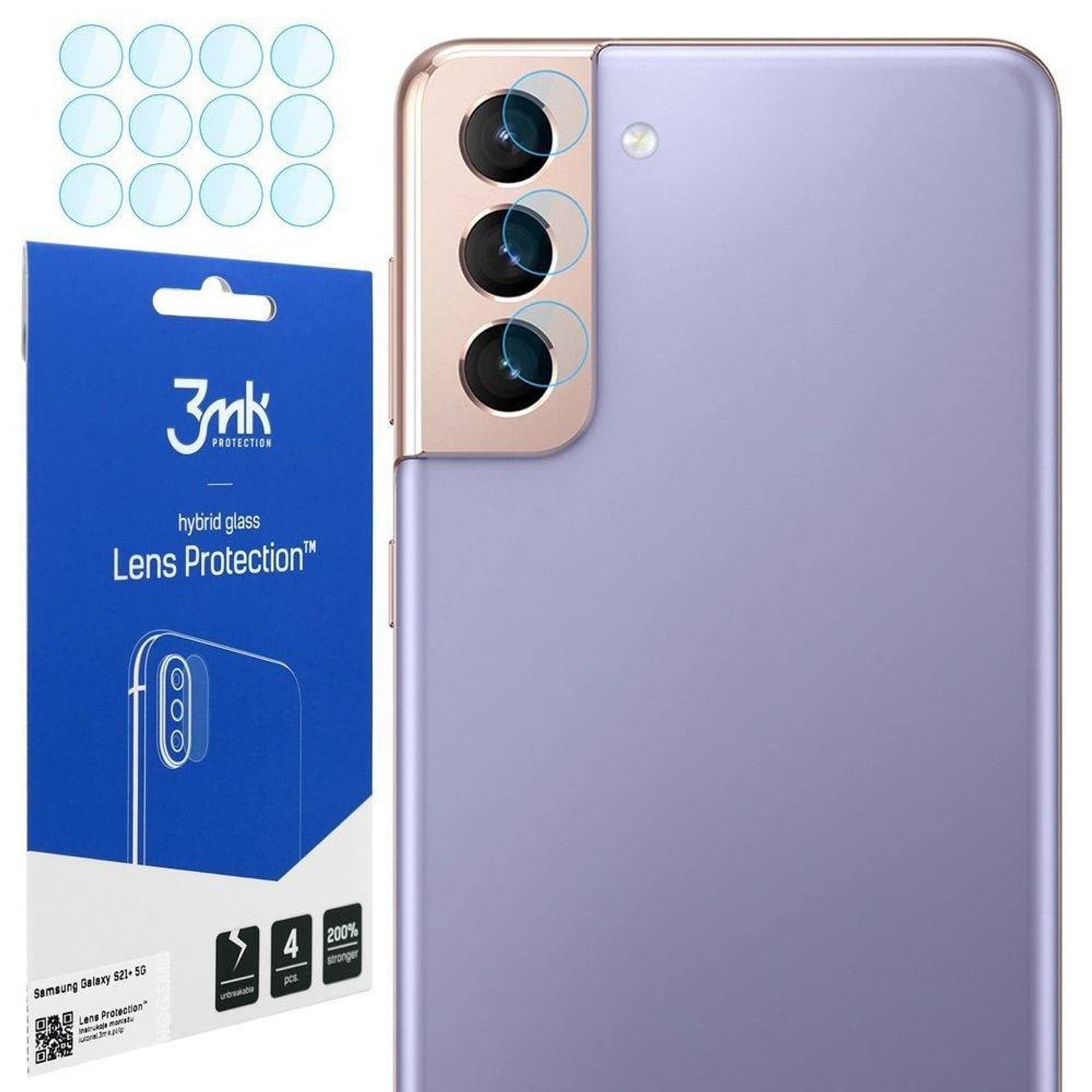 

3MK Lens Protect Sam G996 S21+ Ochrona na obiektyw aparatu 4szt
