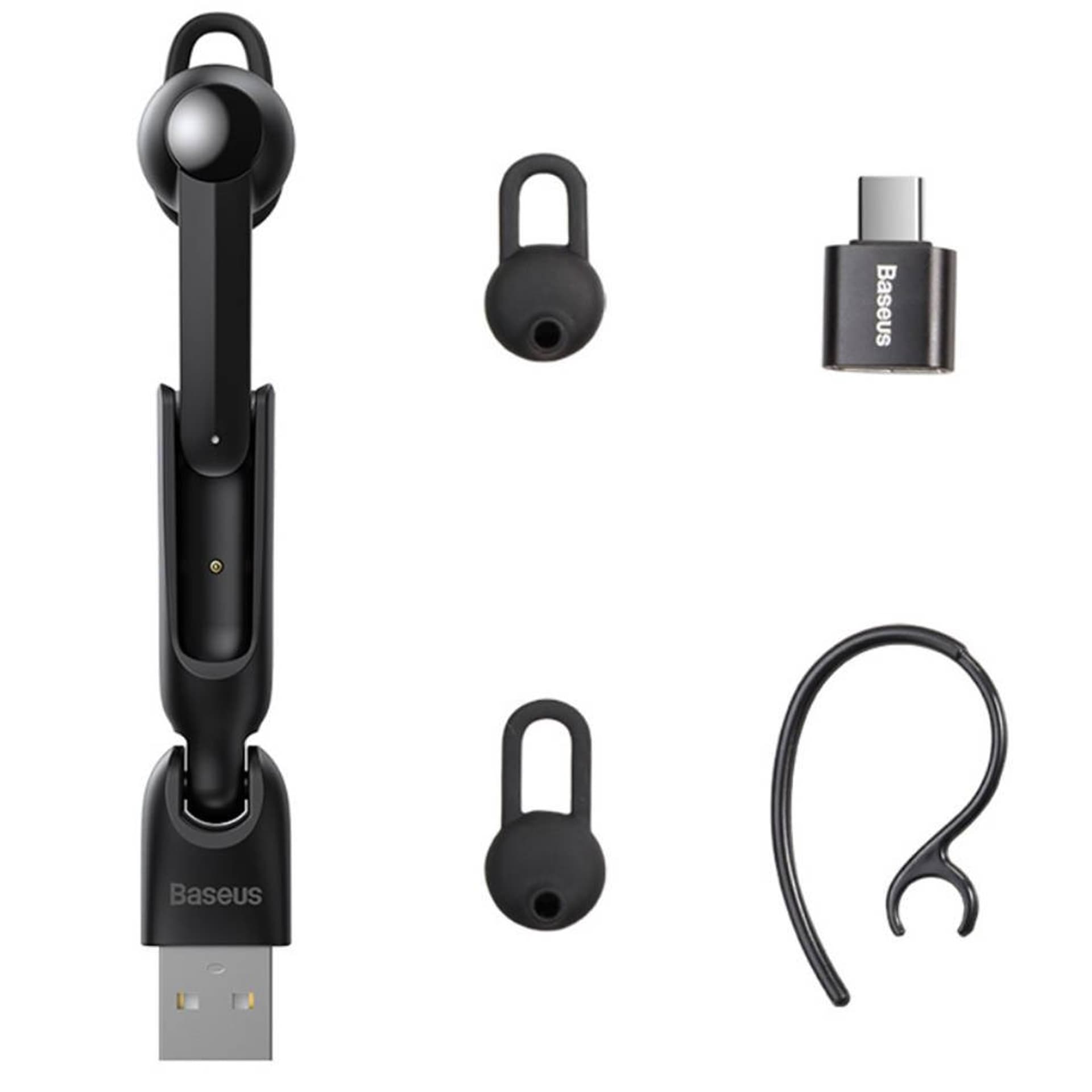 

Słuchawka Bluetooth 5.0 Baseus Encok Wireless Earphone A05 (NGA05-01) czarna, Nga05-01) czarn