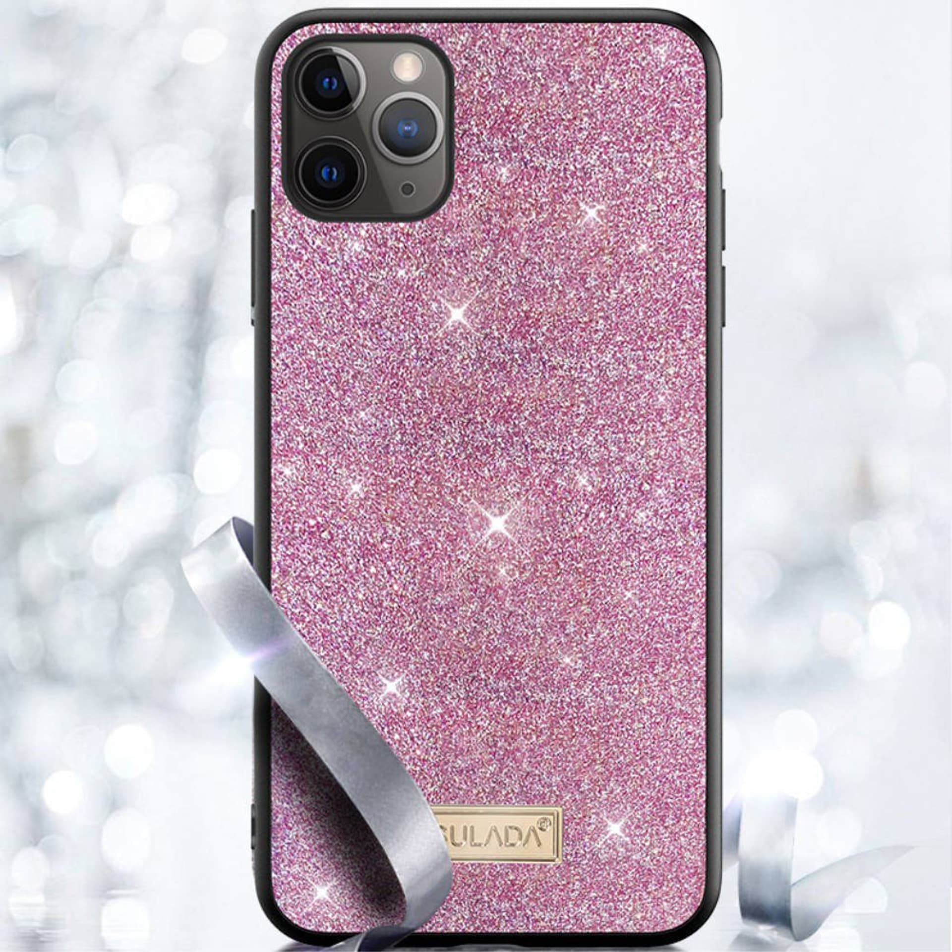 

Etui SAMSUNG GALAXY S21+ PLUS Brokat SULADA Dazzling Glitter różowe