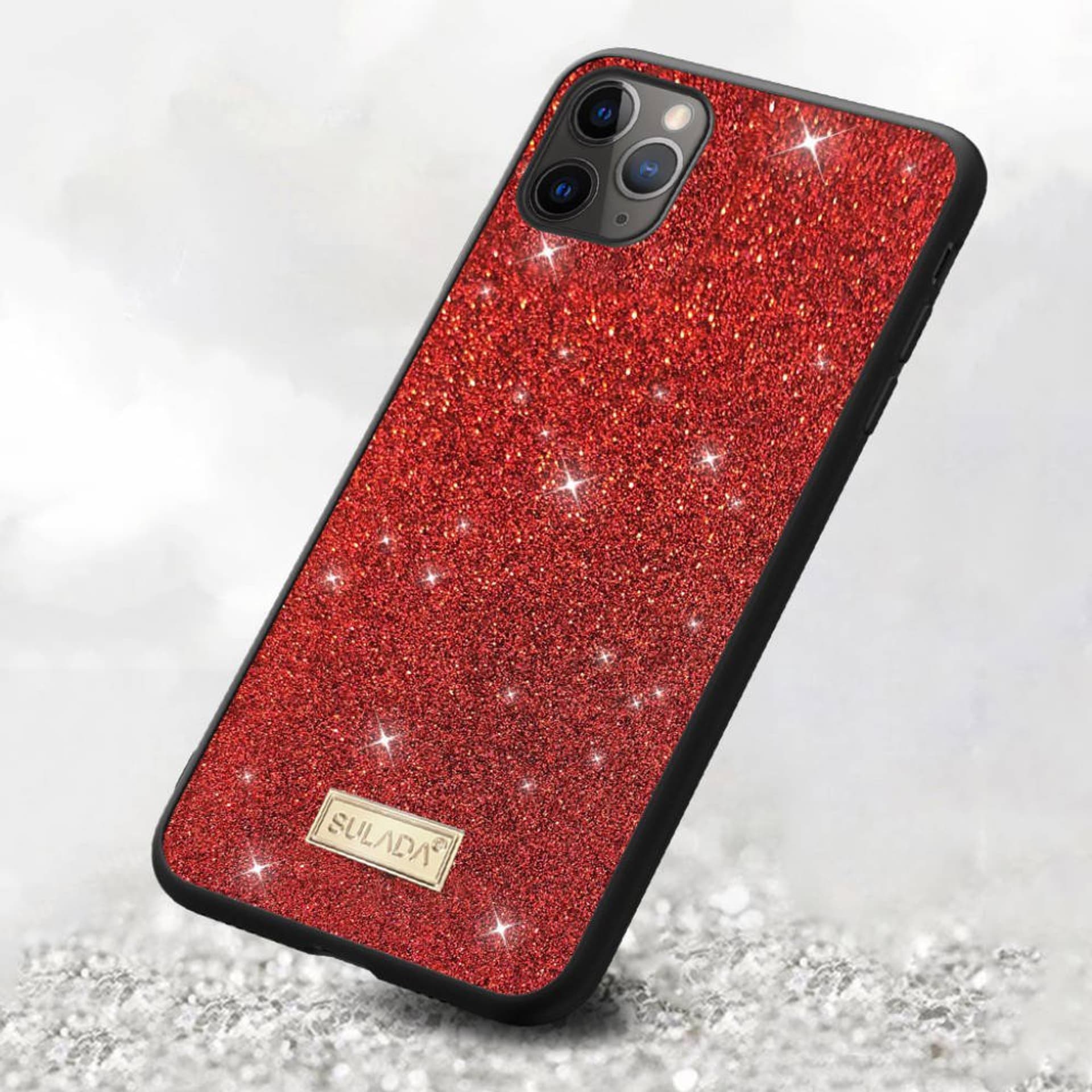 

Etui IPHONE 11 PRO Brokat SULADA Dazzling Glitter czerwone