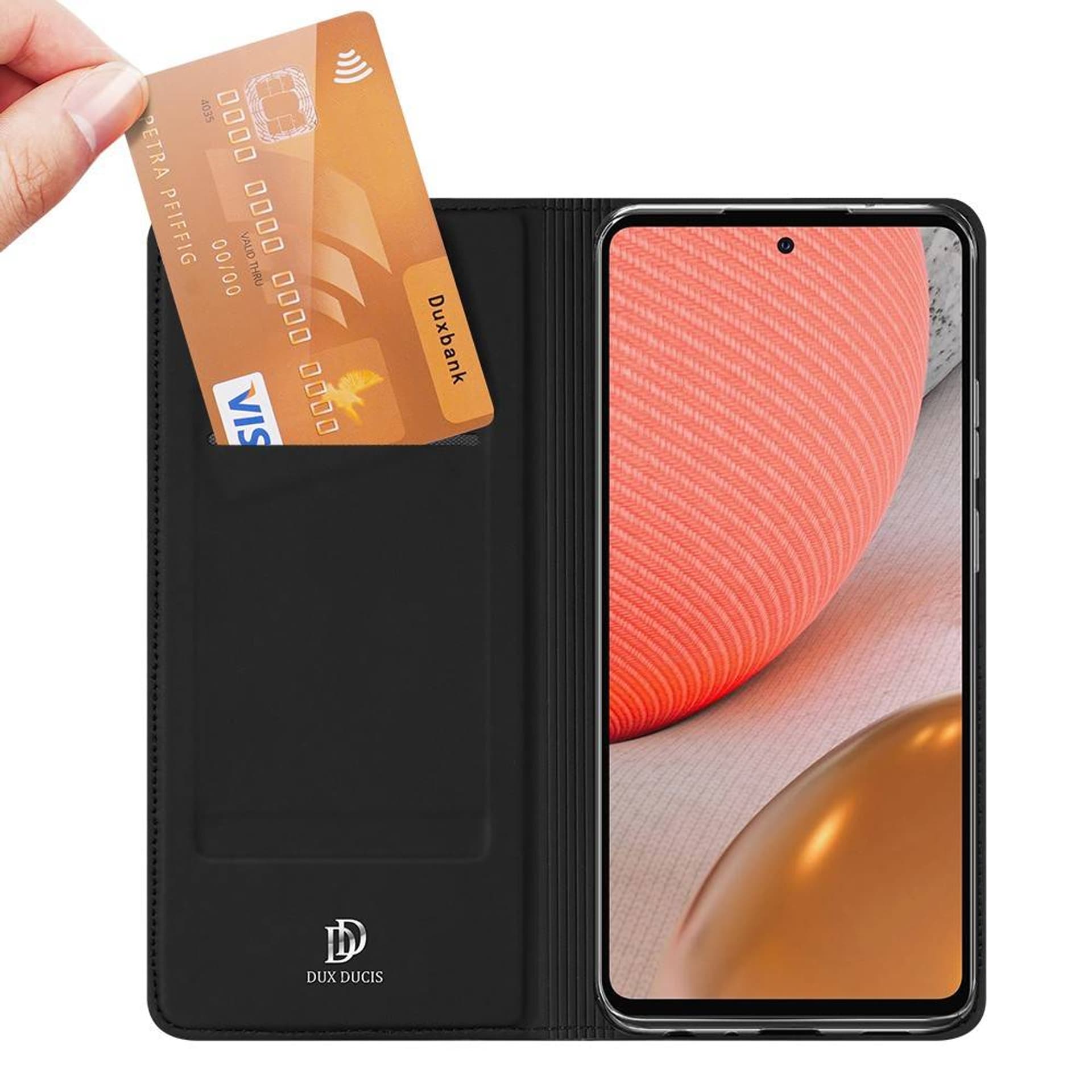 

Etui SAMSUNG GALAXY A72 5G z klapką Dux Ducis skórzane Skin Leather czarne