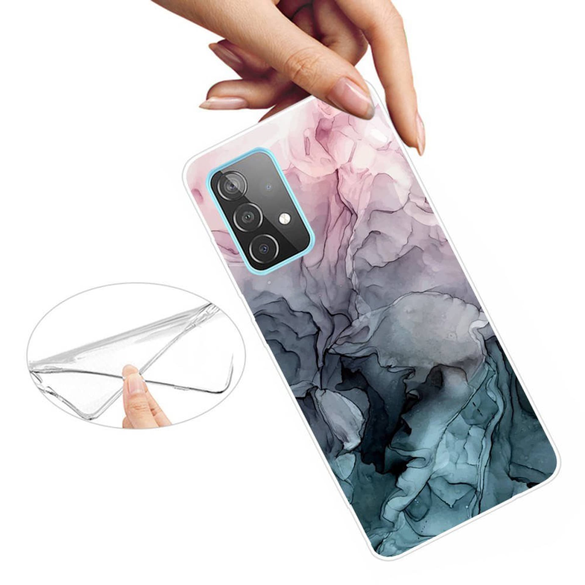 

Etui SAMSUNG GALAXY A72 5G / A72 4G Slim Case Art TPU Protector Marble Pattern Styl P