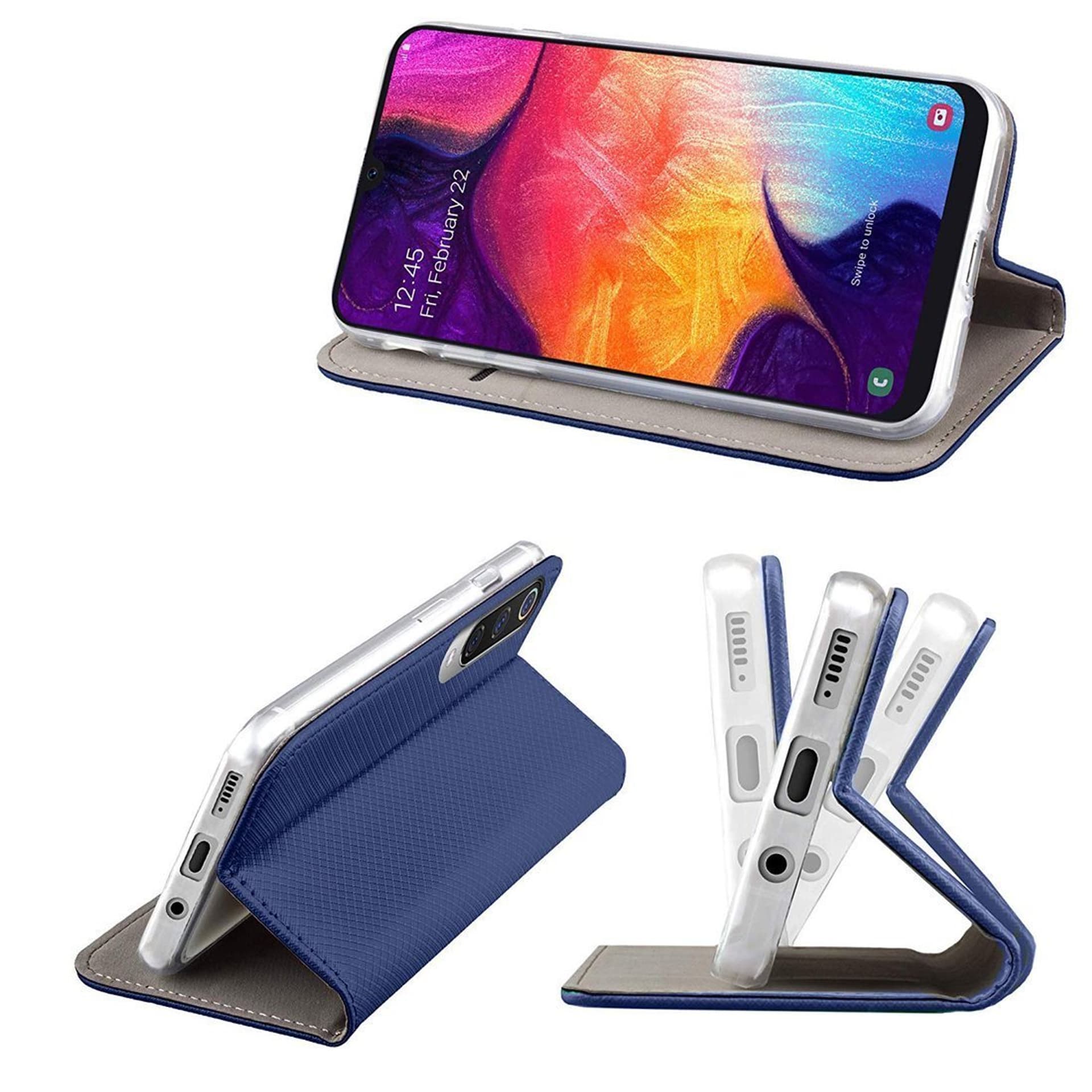 

Etui OPPO RENO 5 4G / 5G portfel z klapką Flip Magnet granatowe