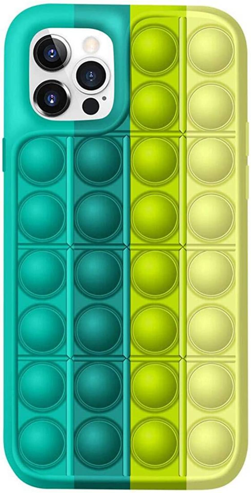 

Etui IPHONE 11 PRO MAX Bąbelkowe Elastyczne Push Bubble Case zielono-żółte