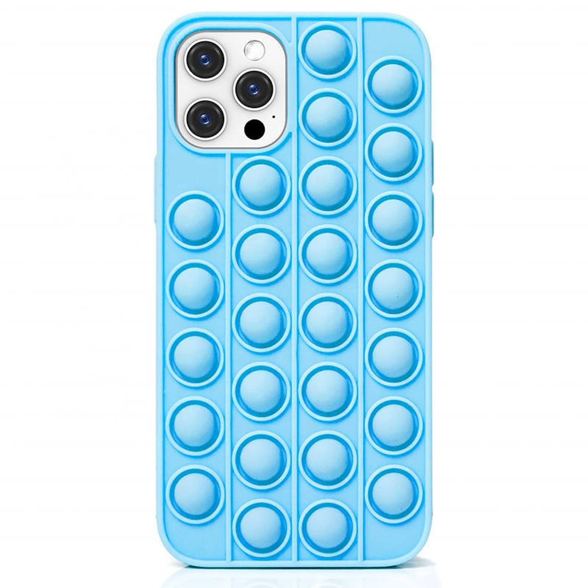 

Etui IPHONE 12 PRO MAX Bąbelkowe Elastyczne Push Bubble Case niebieskie