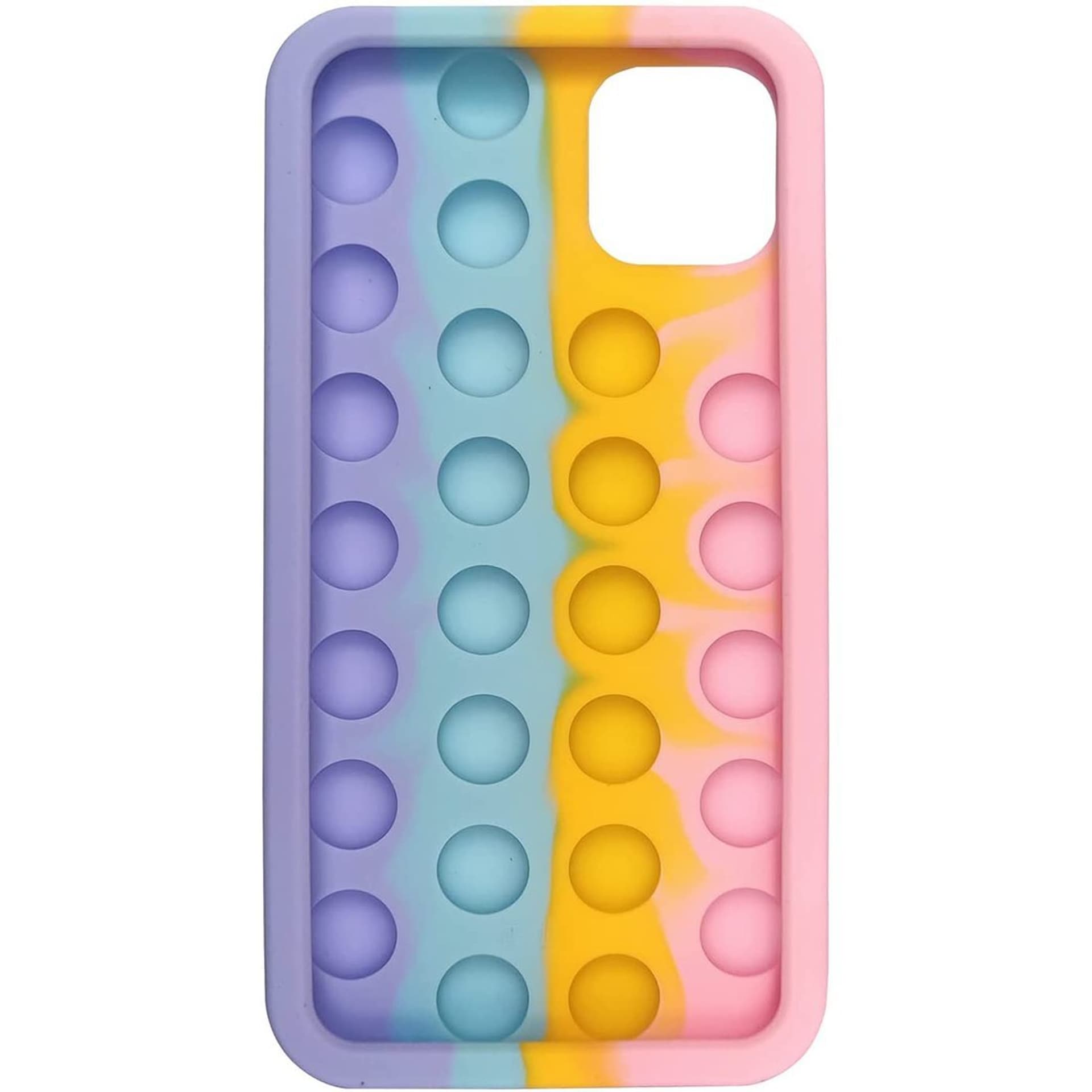 

Etui IPHONE 12 PRO MAX Bąbelkowe Elastyczne Push Bubble Case różowy, żółty, niebieski, fioletowy