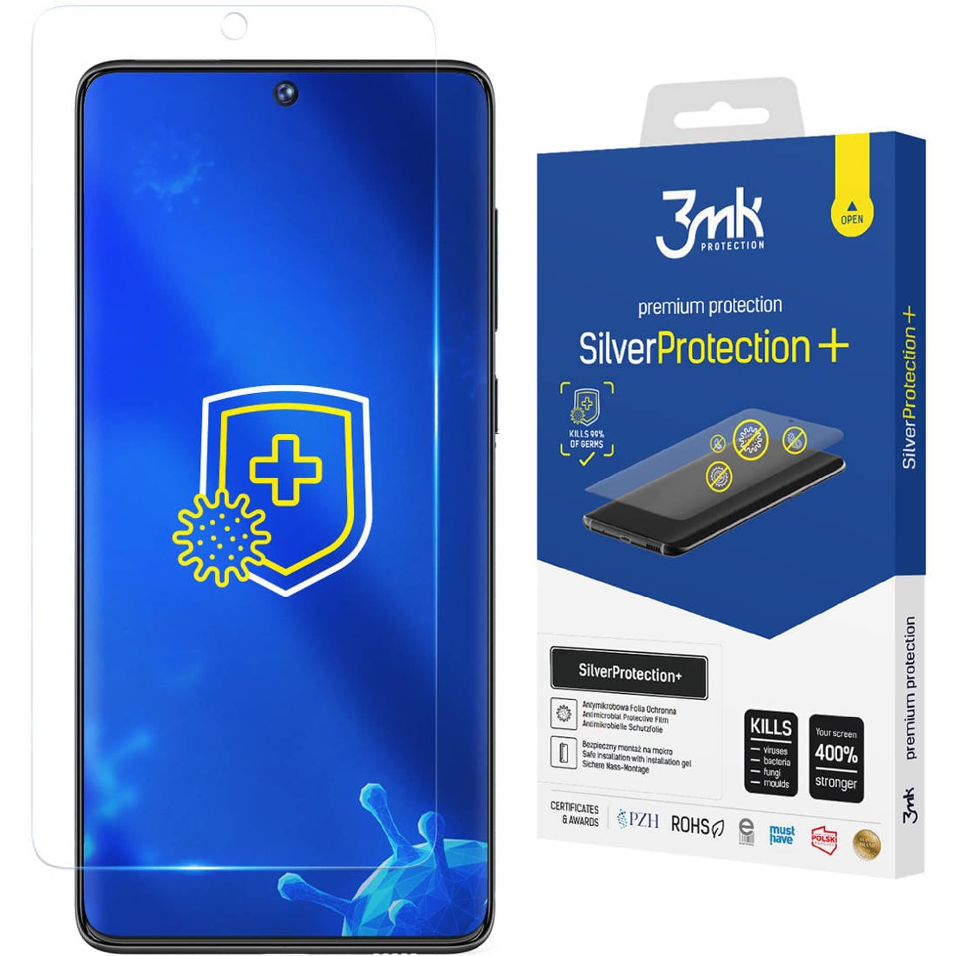 

3MK Silver Protect+ Sam G996 S21+ Folia Antymikrobowa montowana na mokro