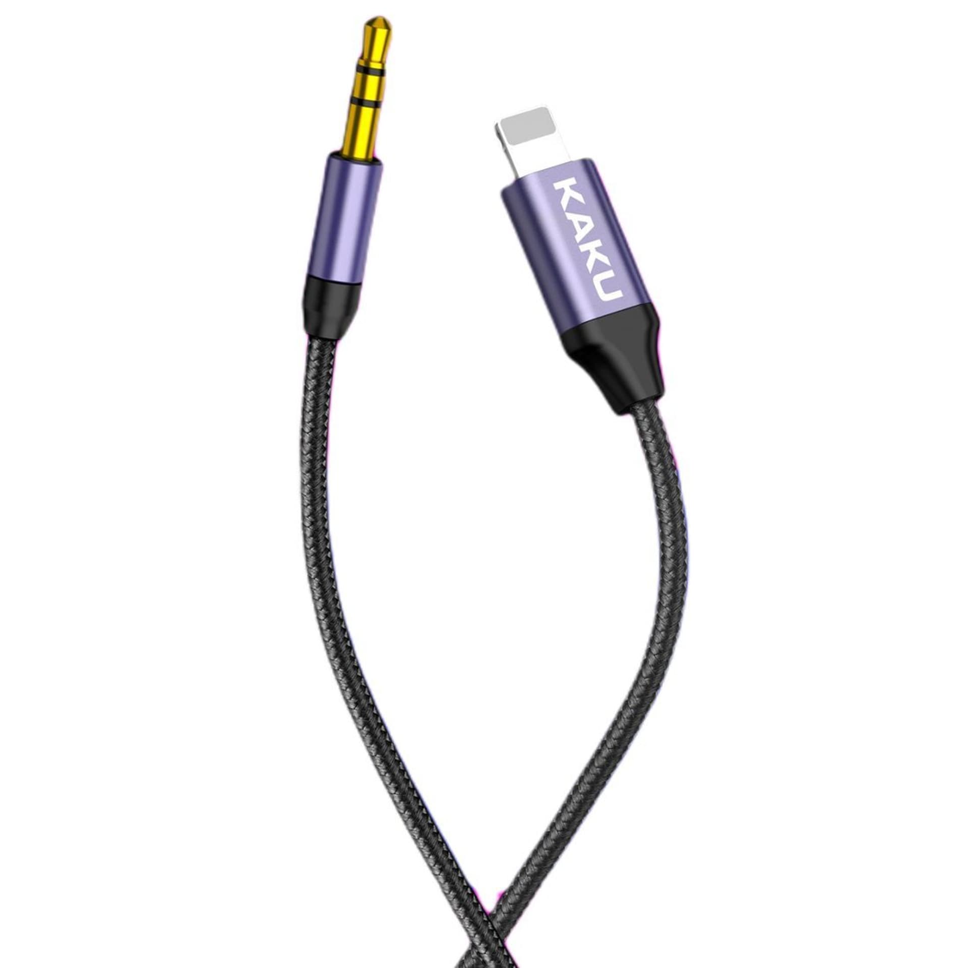 

Kabel Adapter Jack 3,5mm AUX do Lightning IPhone KAKU KSC-427 czarny