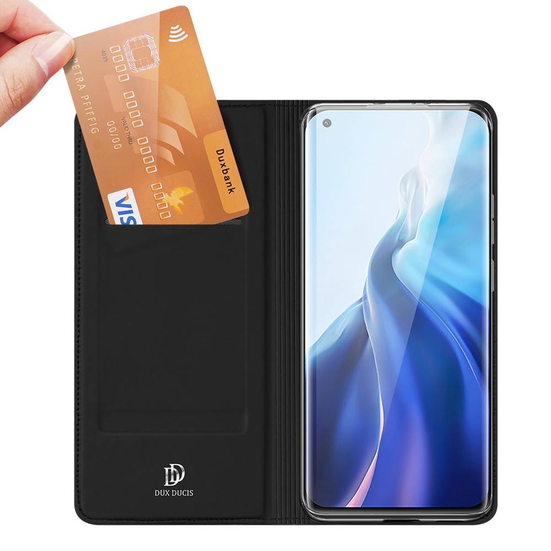 

Etui XIAOMI MI 11 z klapką Dux Ducis skórzane Skin Leather czarne