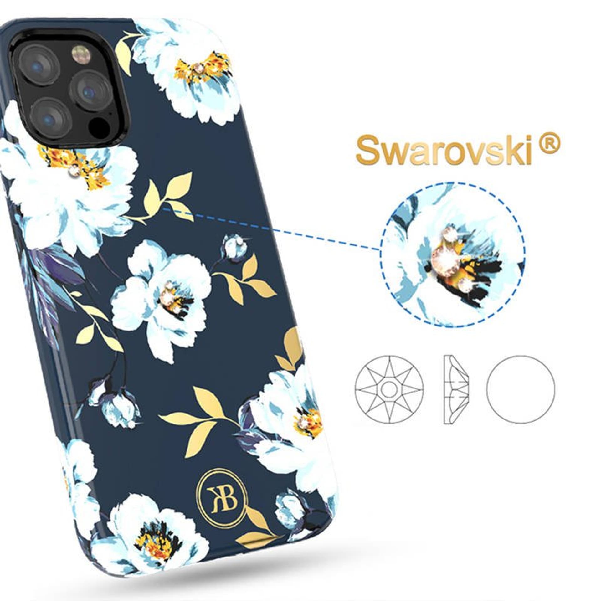 

Etui IPHONE 11 PRO Kingxbar Blossom Series Gardenia