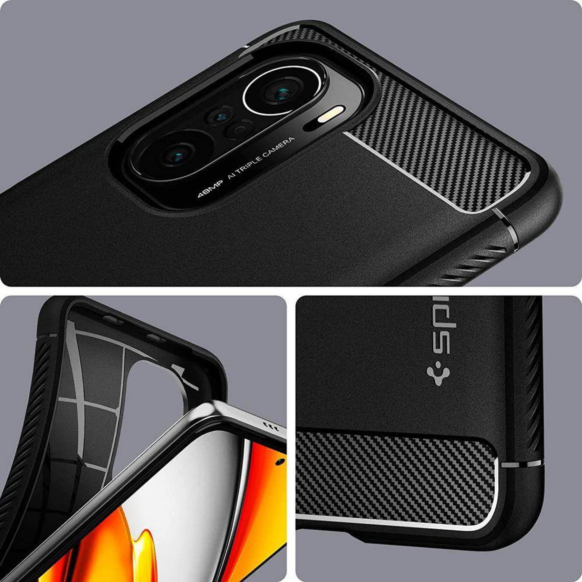 

Spigen Rugged Armor Xiaomi Poco F3 /Mi 11i czarny/black ACS03006