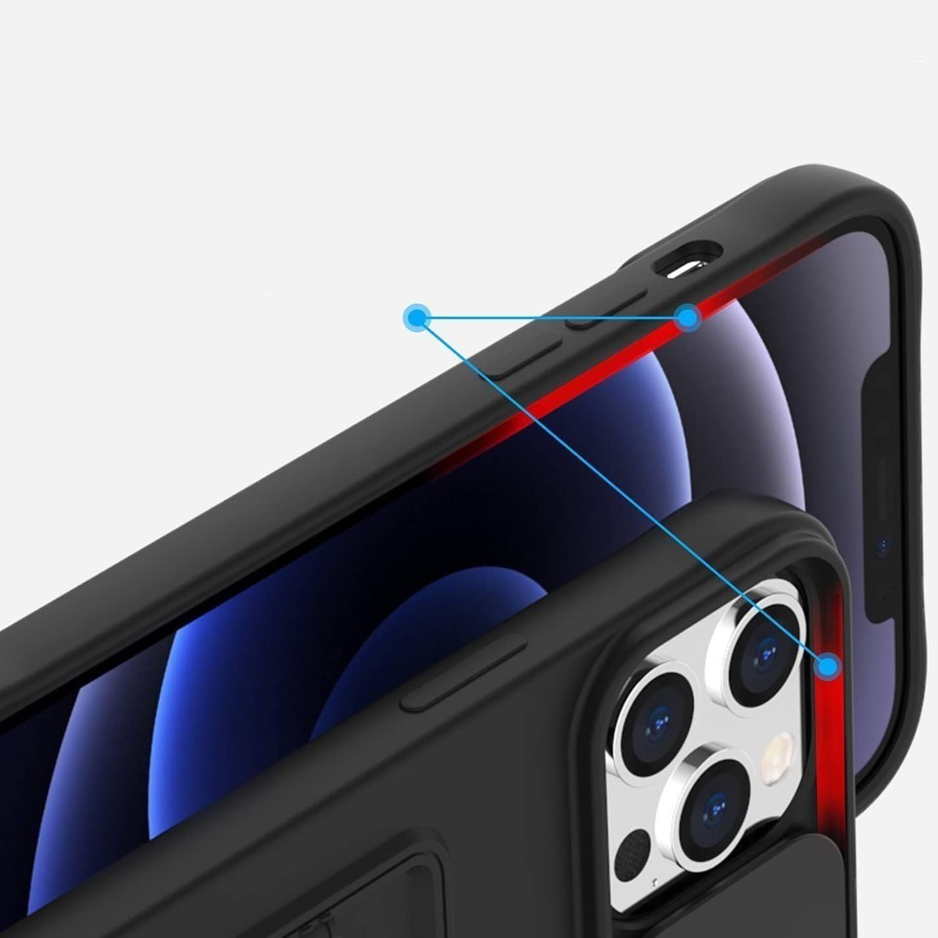 

Etui XIAOMI REDMI NOTE 10 PRO Silikonowe z Osłoną na Aparat Nexeri Silicone Lens czarne