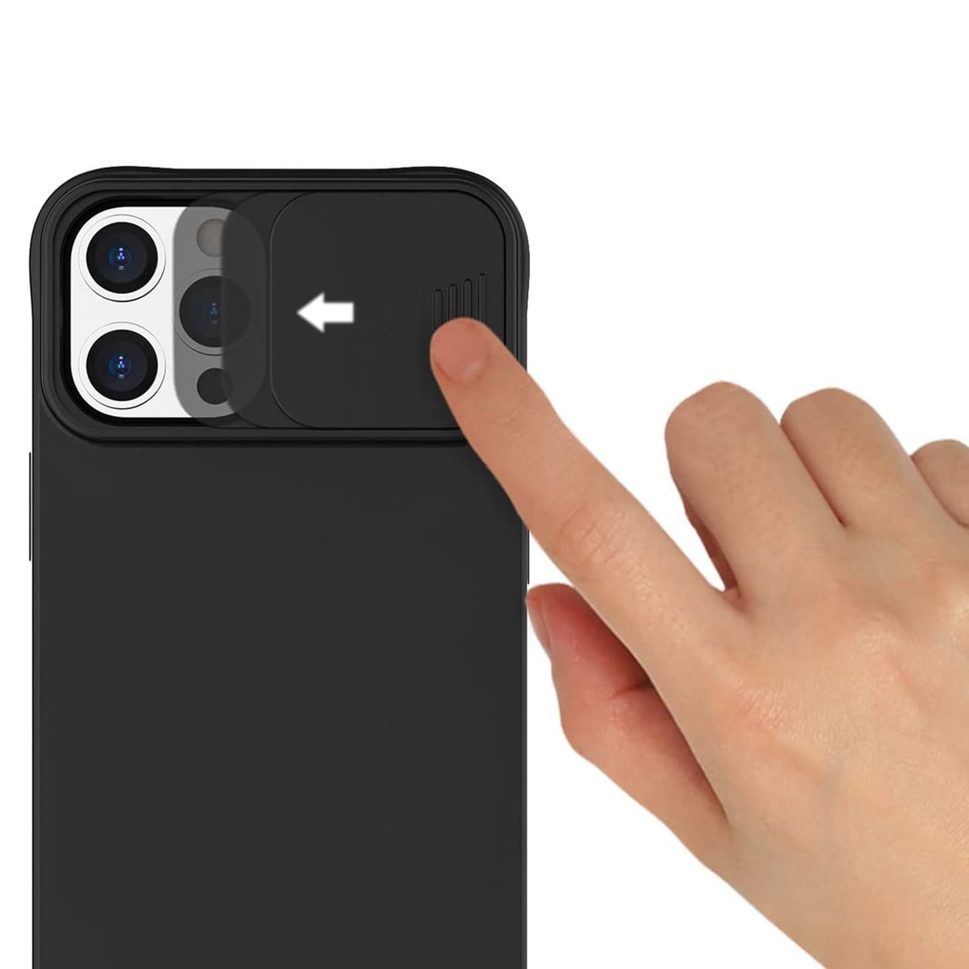 

Etui XIAOMI REDMI NOTE 9 Silikonowe z Osłoną na Aparat Nexeri Silicone Lens czarne