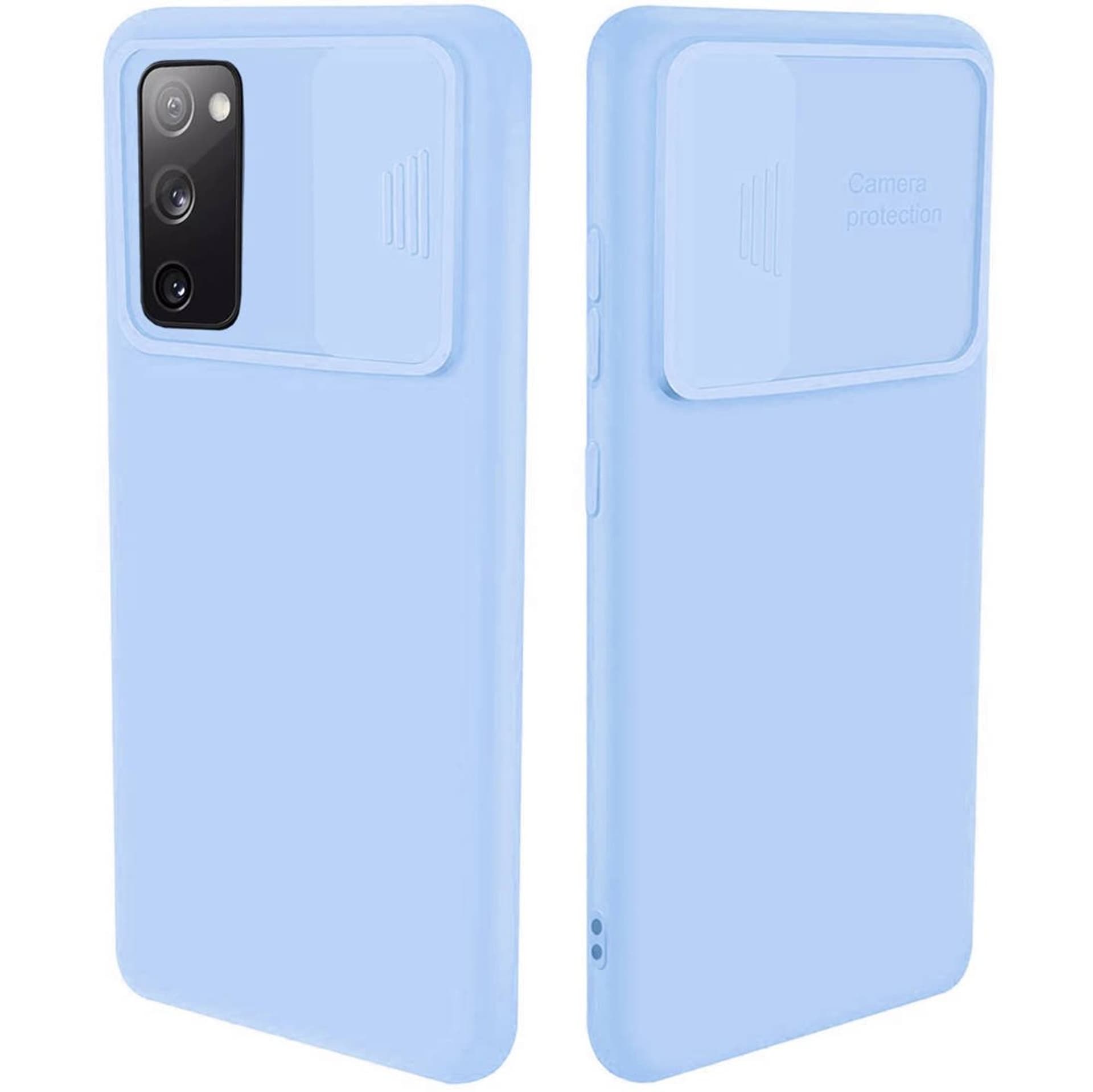 

Etui SAMSUNG GALAXY S20 FE / S20 LITE Silikonowe z Osłoną na Aparat Nexeri Silicone Lens jasny niebieski