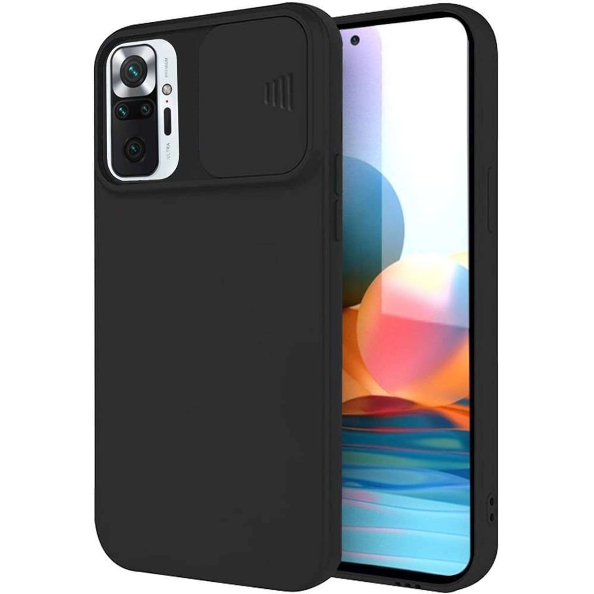 

Etui XIAOMI REDMI NOTE 9S / 9 PRO Silikonowe z Osłoną na Aparat Nexeri Silicone Lens czarne
