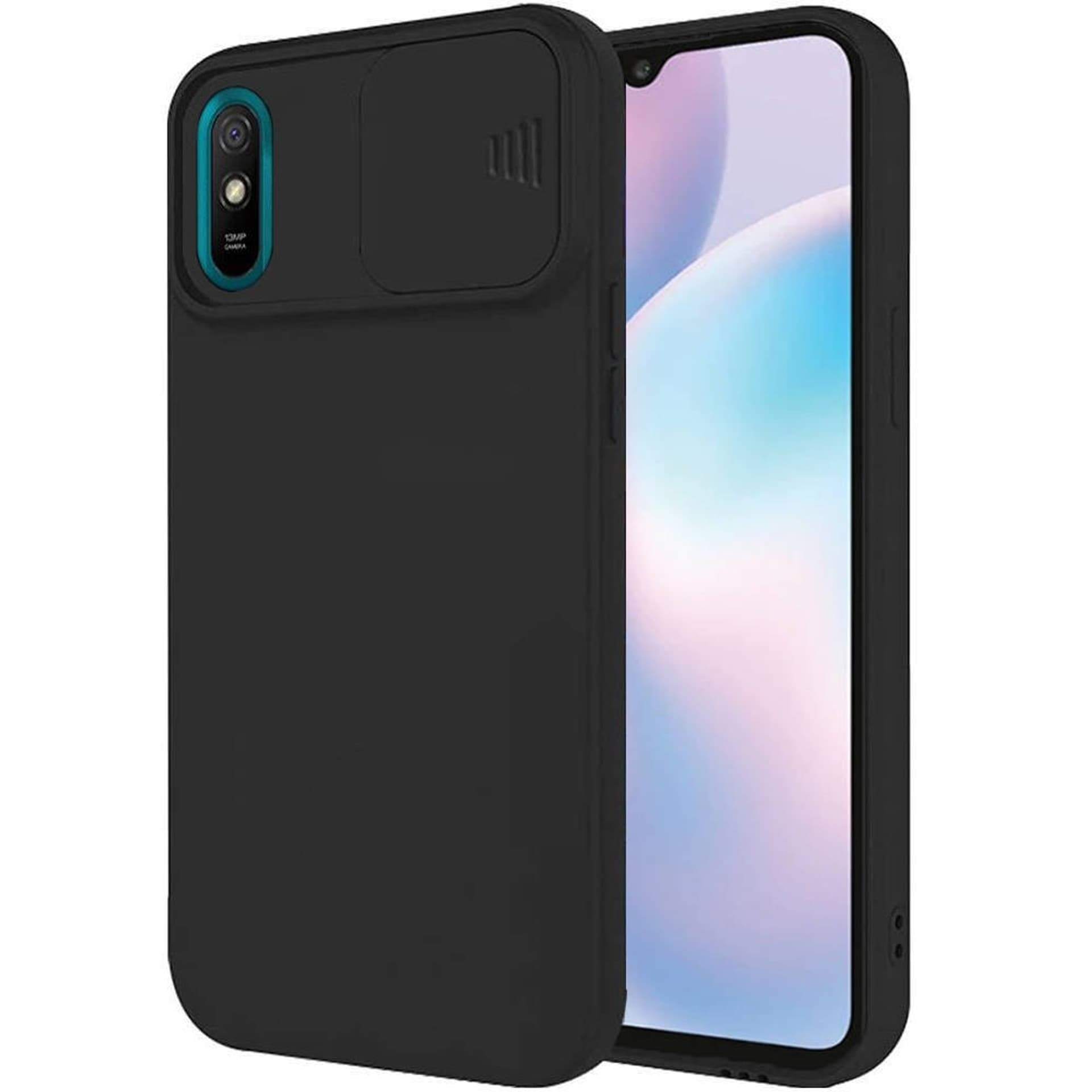 

Etui XIAOMI REDMI 9A Silikonowe z Osłoną na Aparat Nexeri Silicone Lens czarne