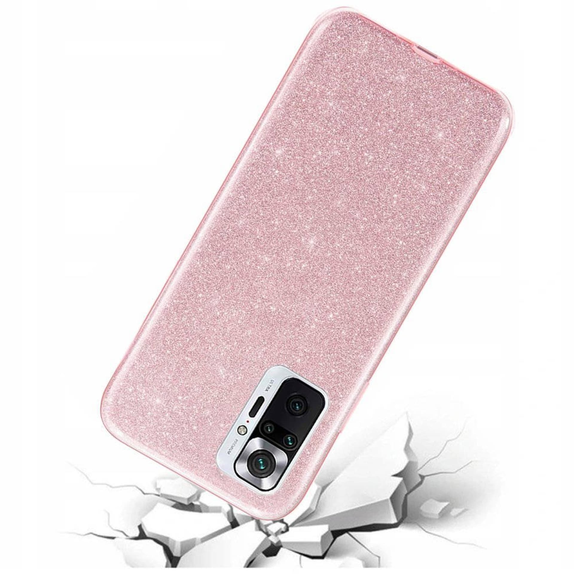

Etui XIAOMI REDMI NOTE 10 PRO Brokat Glitter różowe