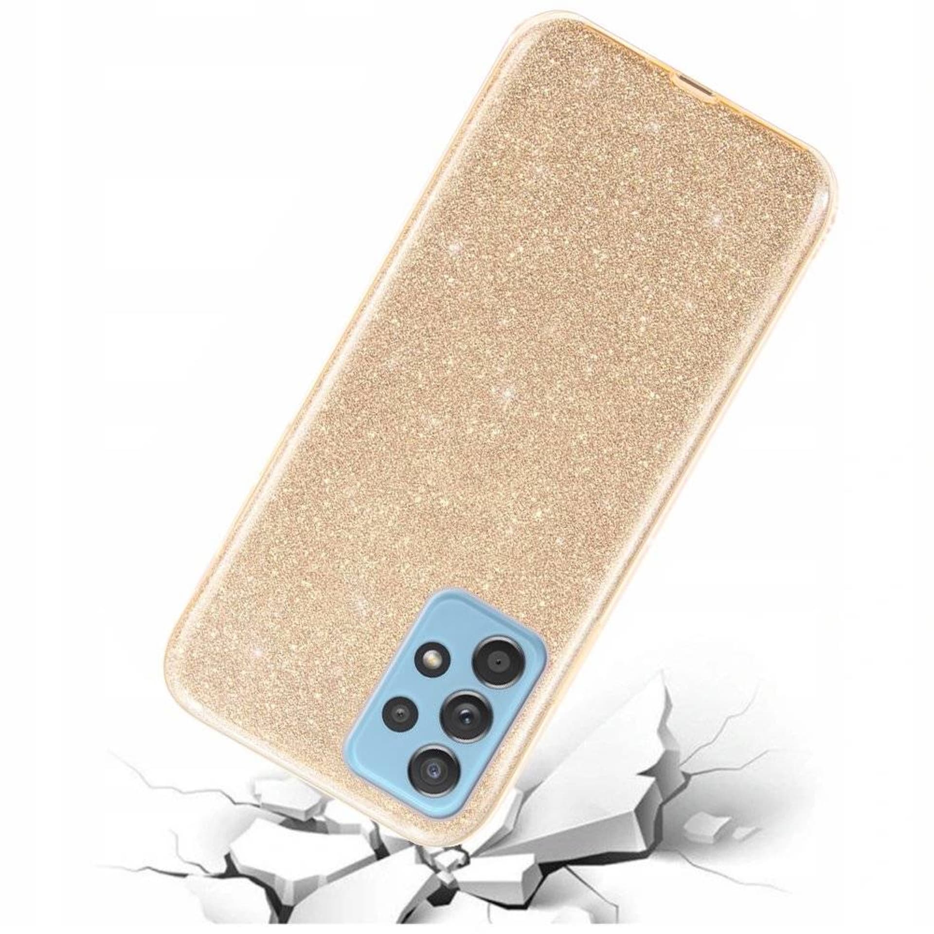 

Etui SAMSUNG GALAXY A72 Brokat Glitter złote