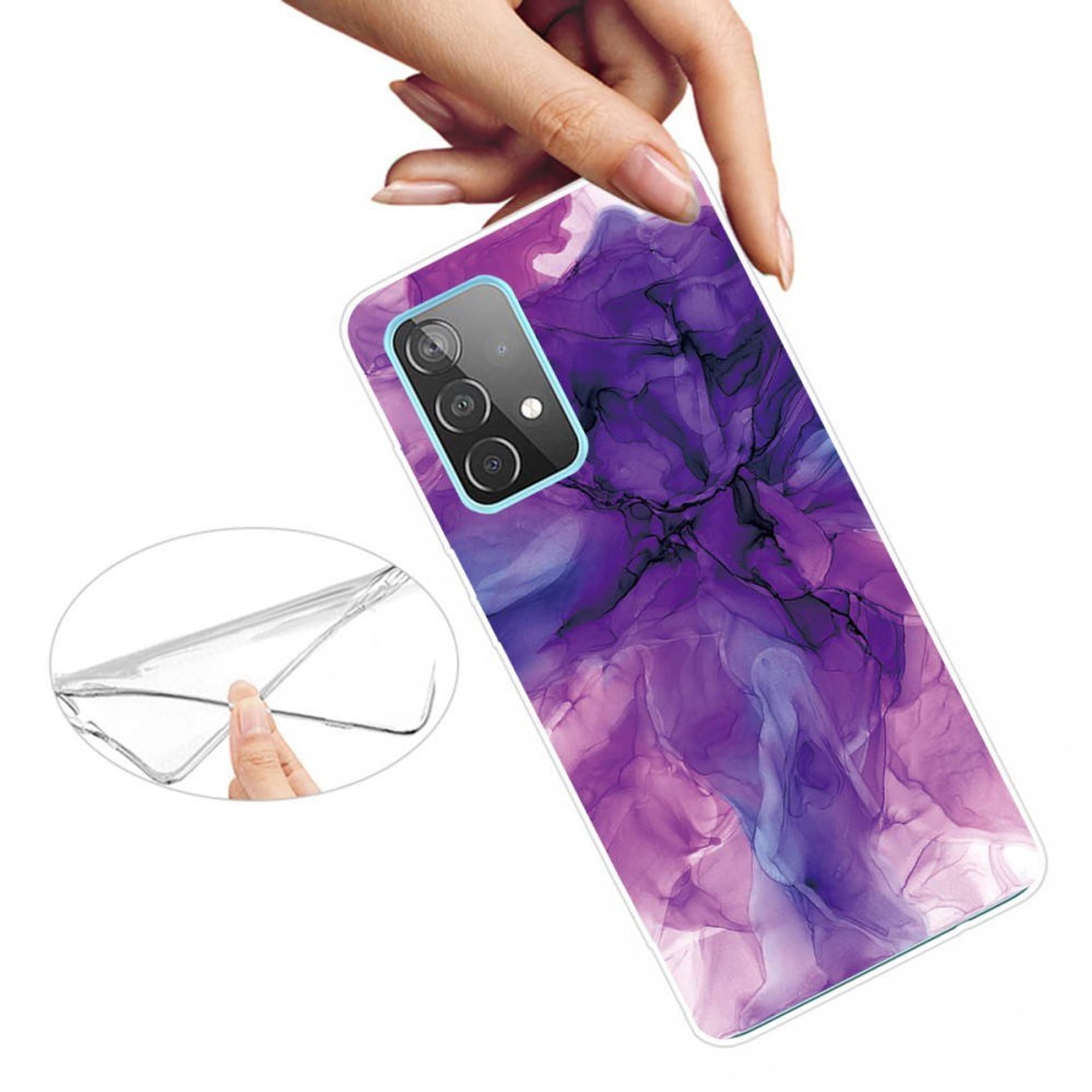 

Etui SAMSUNG GALAXY A72 4G / 5G Slim Case Art TPU Protector Marble Pattern Styl J
