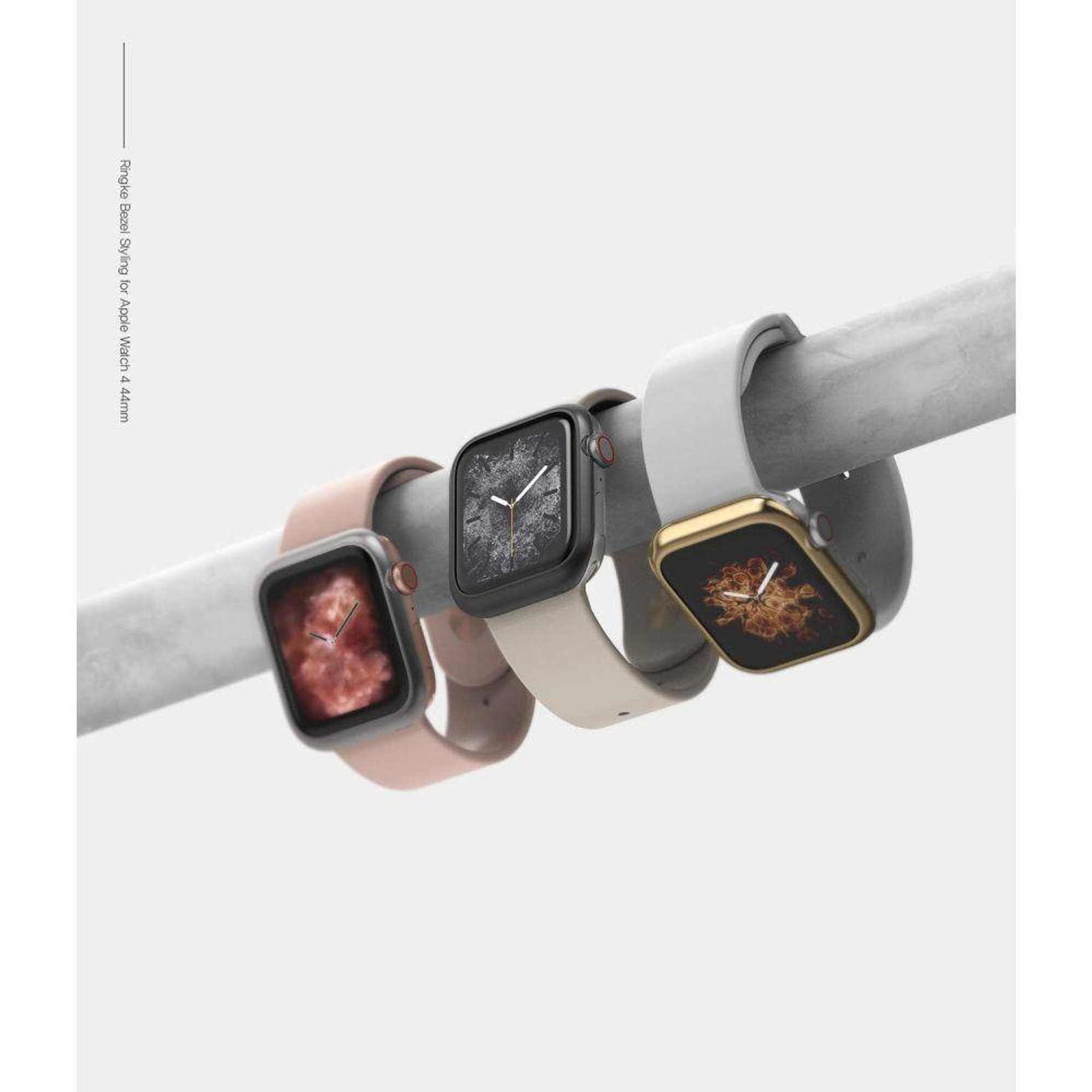 

Nakładka APPLE WATCH 4 / 5 / 6 / SE (44MM) Ringke Bezel Styling Glossy czarna, 44mm) ringke bezel styling glossy czarn