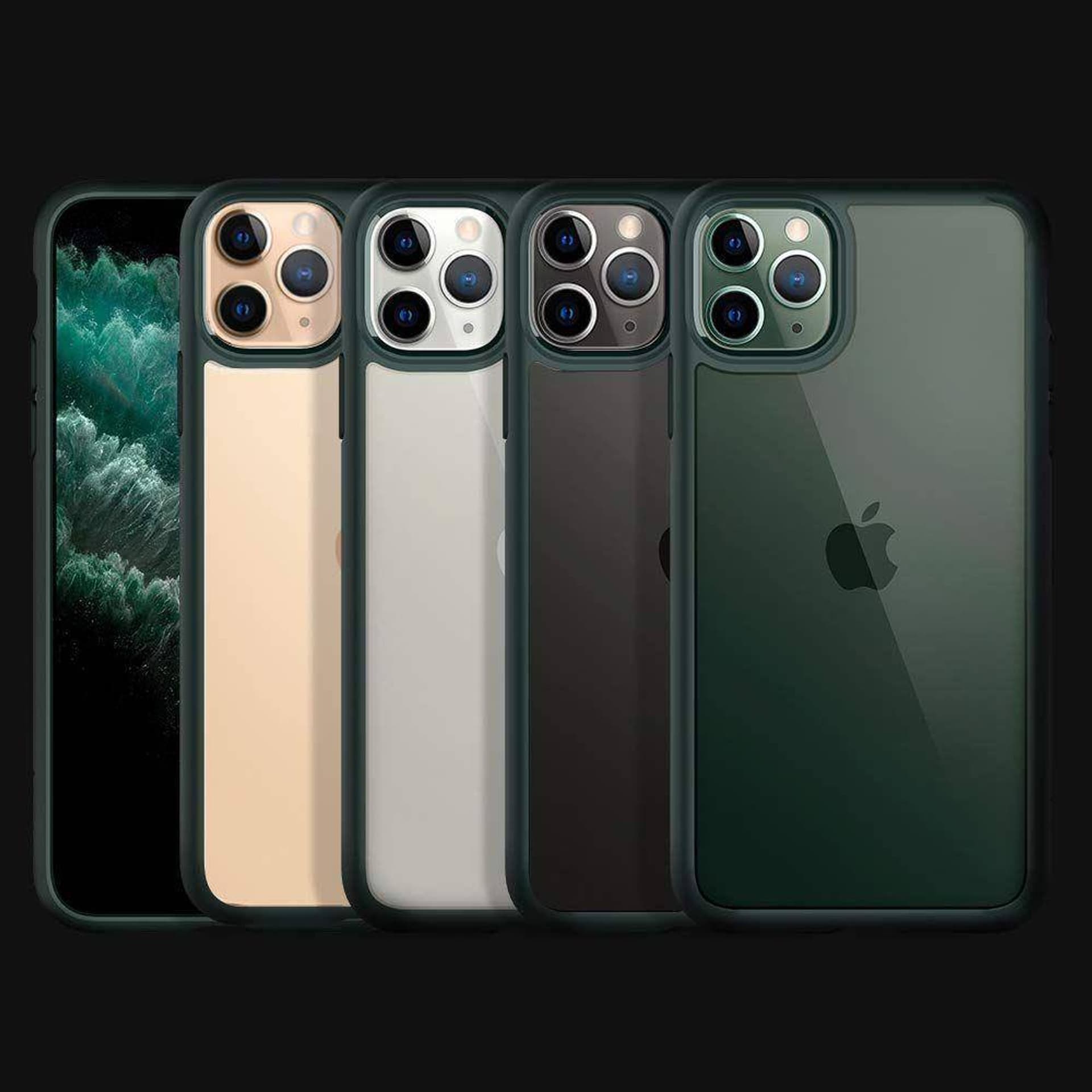 

SPIGEN ULTRA HYBRID IPHONE 11 PRO MIDNIGHT GREEN