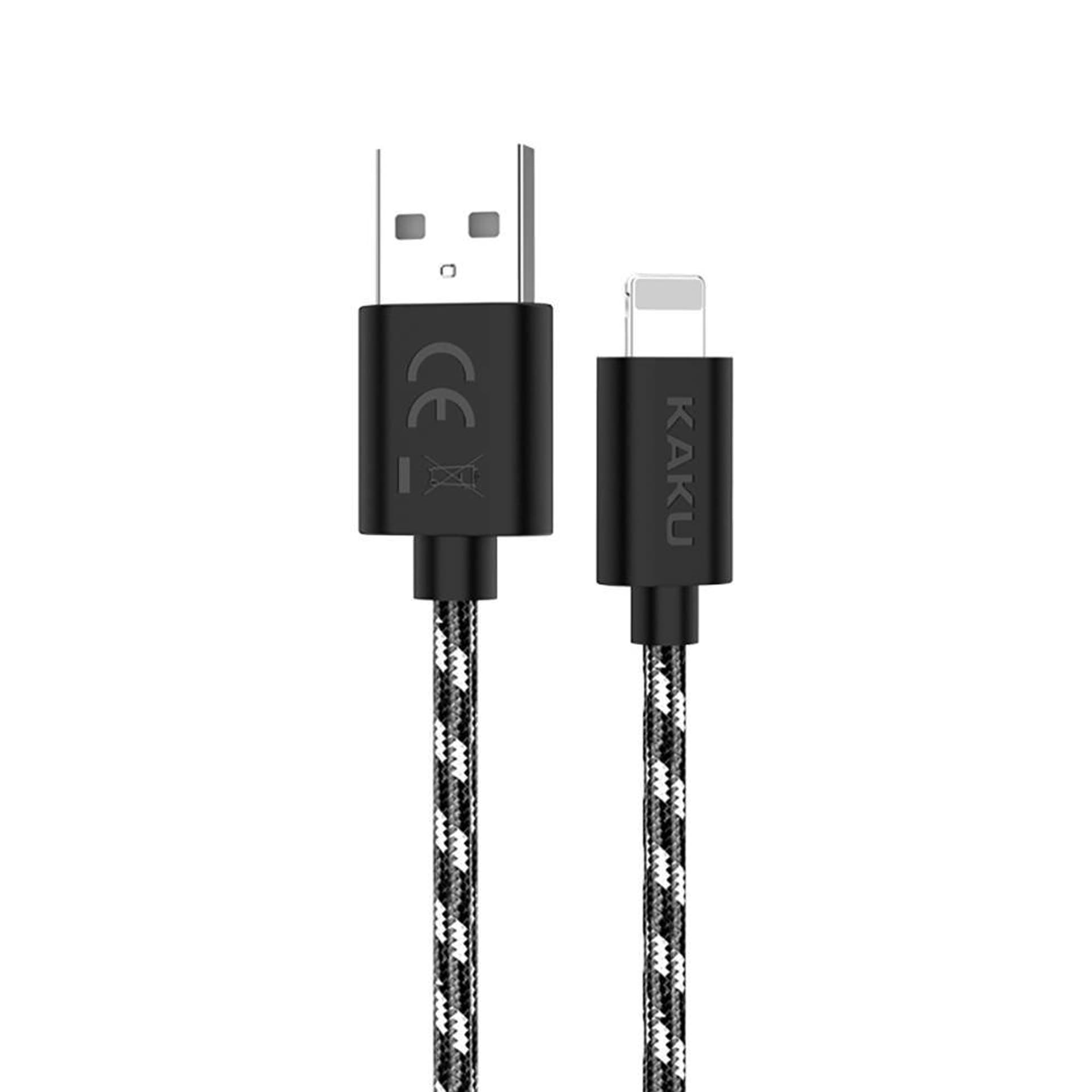 

Kabel USB 3A 1M LIGHTNING do IPHONE KAKU KSC-106 Szybkie Ładowanie Quick Charge 3.0 i Transmisja Danych czarny