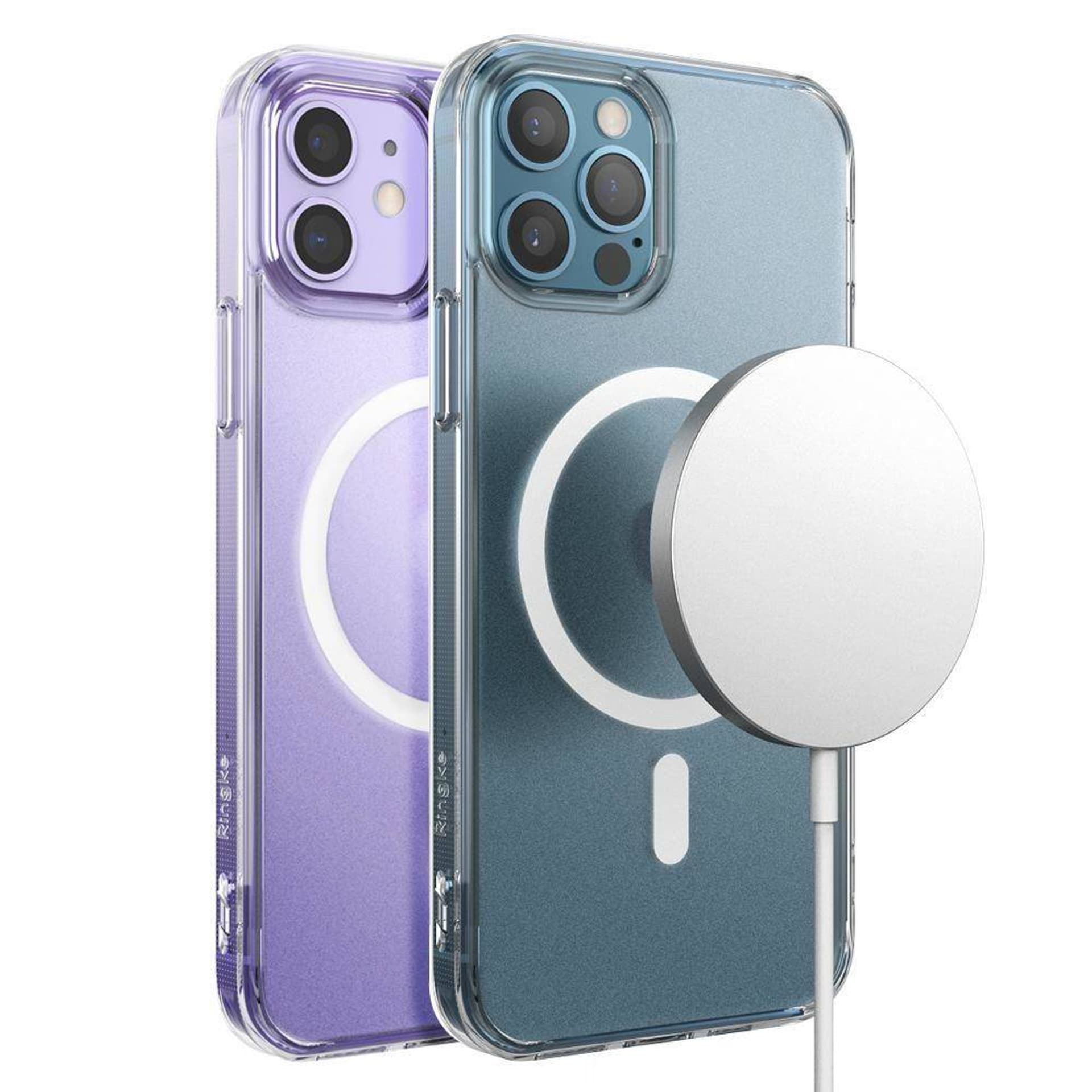 

Etui IPHONE / 12 PRO Ringke Fusion Magnetic MagSafe Matte Clear transparentne