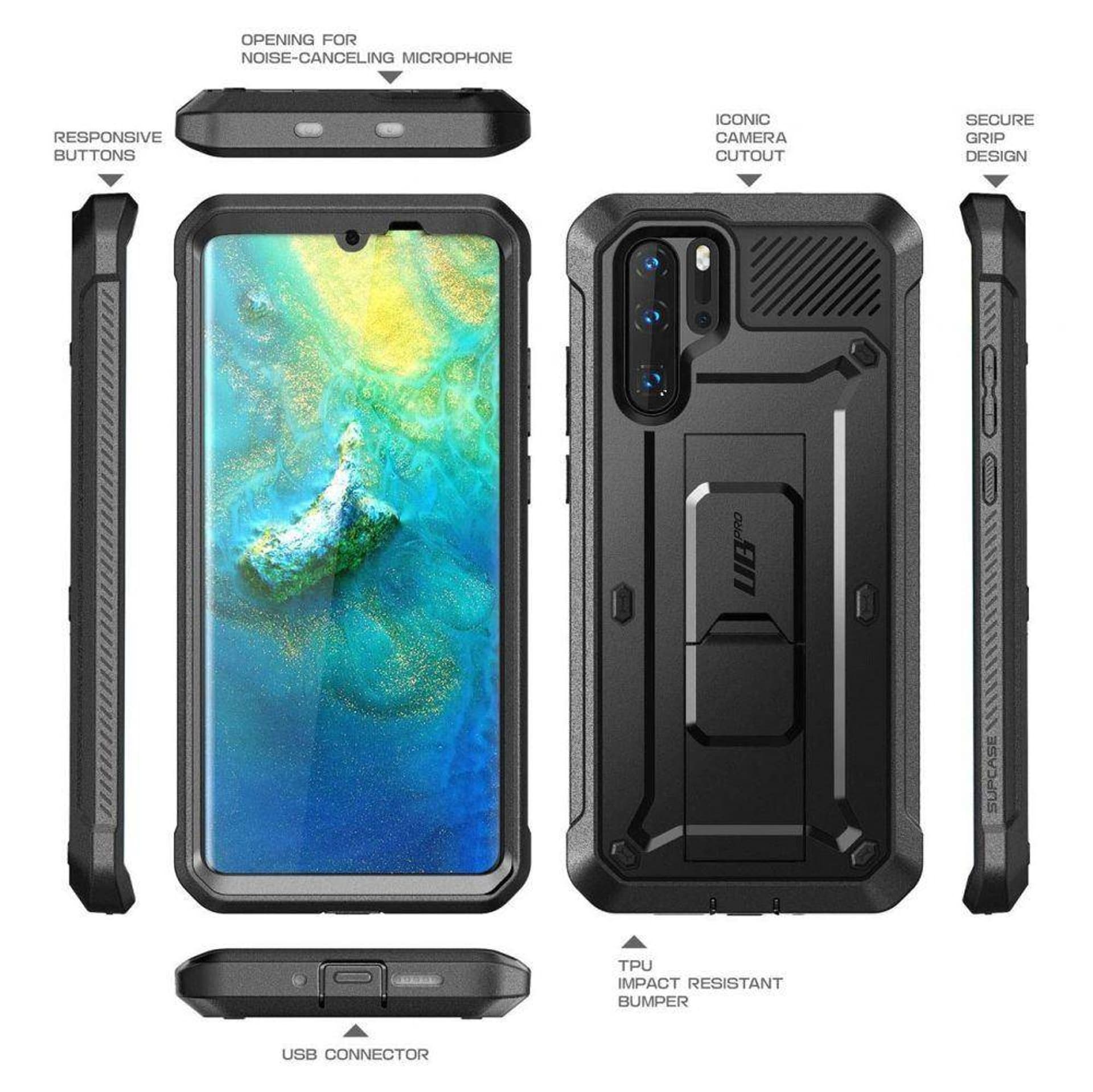 

Oryginalne Etui HUAWEI P30 PRO Supcase Unicorn Beetle Pro czarne