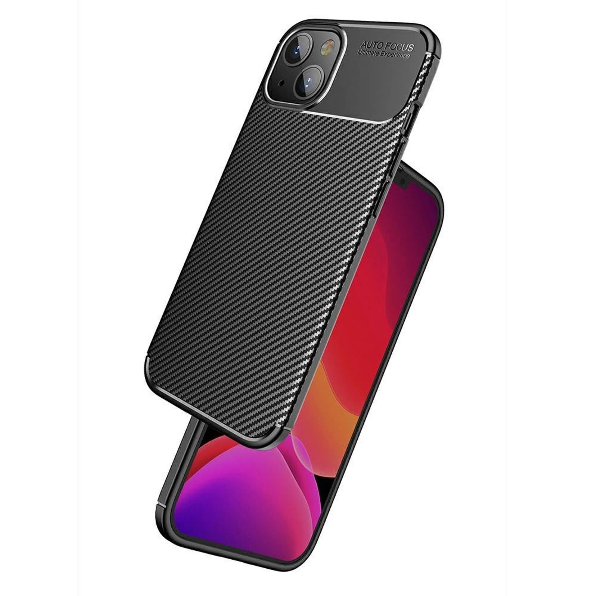 

Etui IPHONE 13 Pancerne Shockproof Carbon Fiber czarne