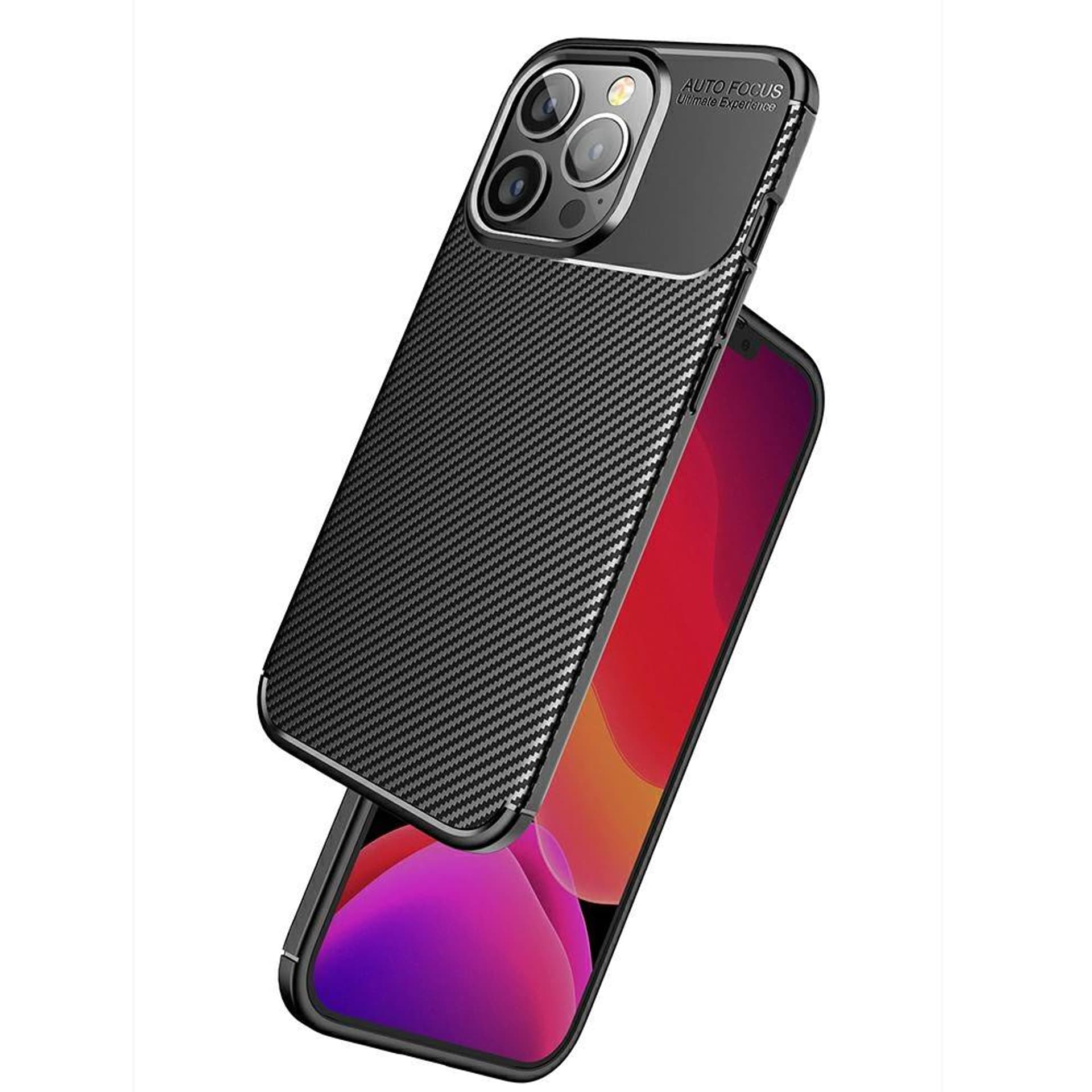 

Etui IPHONE 13 PRO Pancerne Shockproof Carbon Fiber czarne