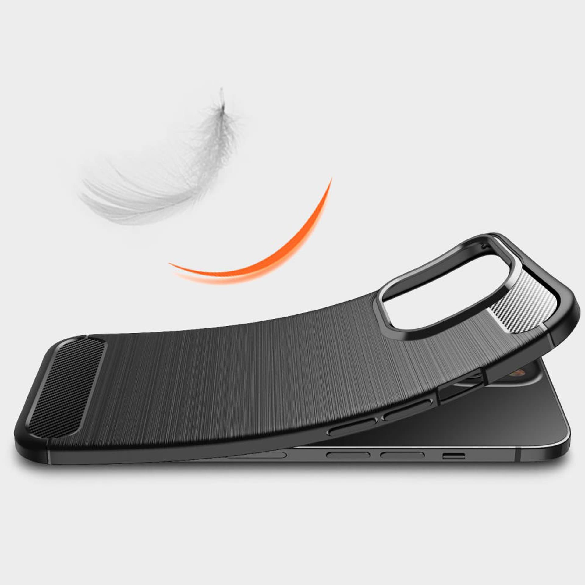 

Etui IPHONE 13 PRO Nexeri Carbon Pancerne czarne