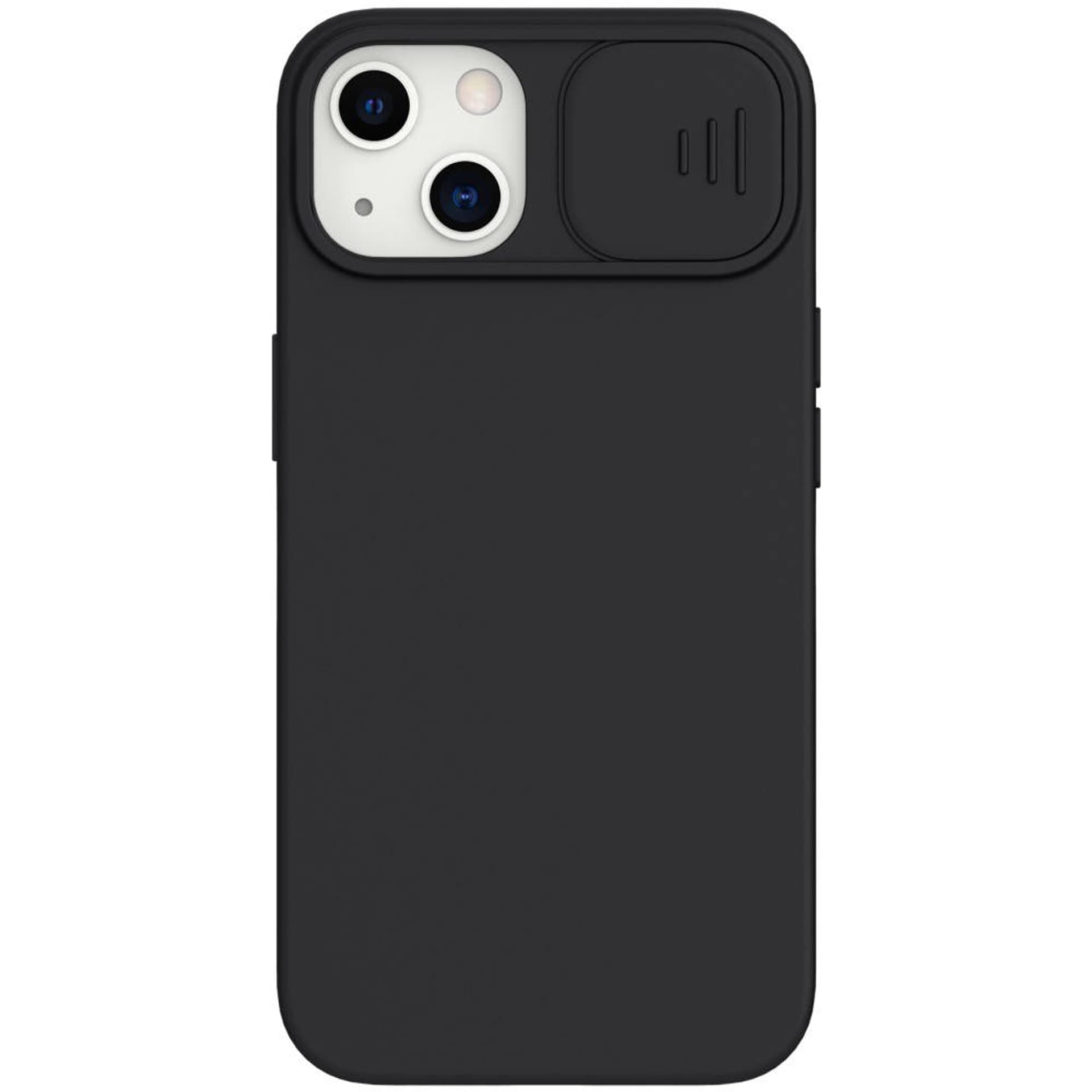 

Etui IPHONE 13 Silikonowe z Osłoną na Aparat Nexeri Silicone Lens czarne