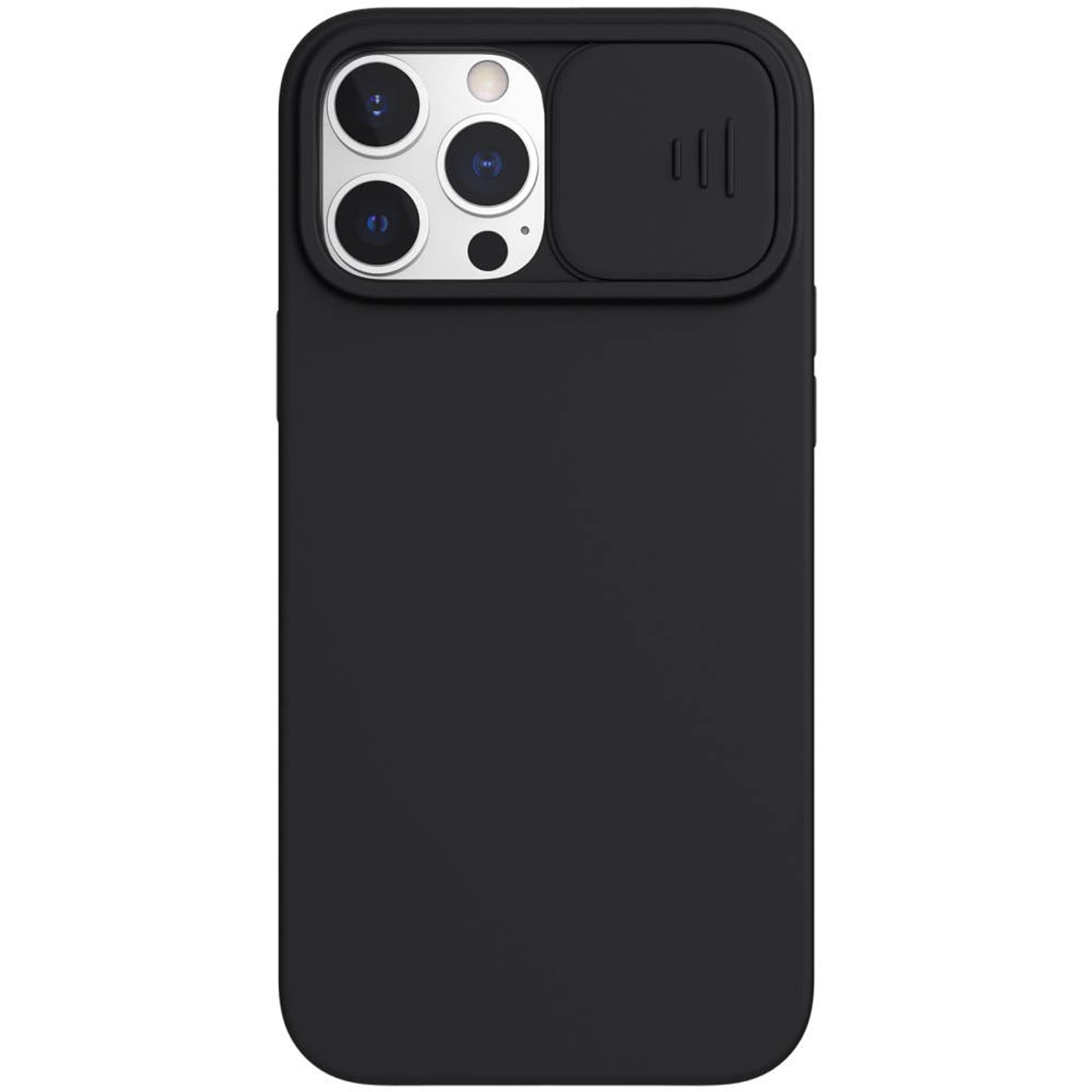 

Etui IPHONE 13 PRO MAX Silikonowe z Osłoną na Aparat Nexeri Silicone Lens czarne