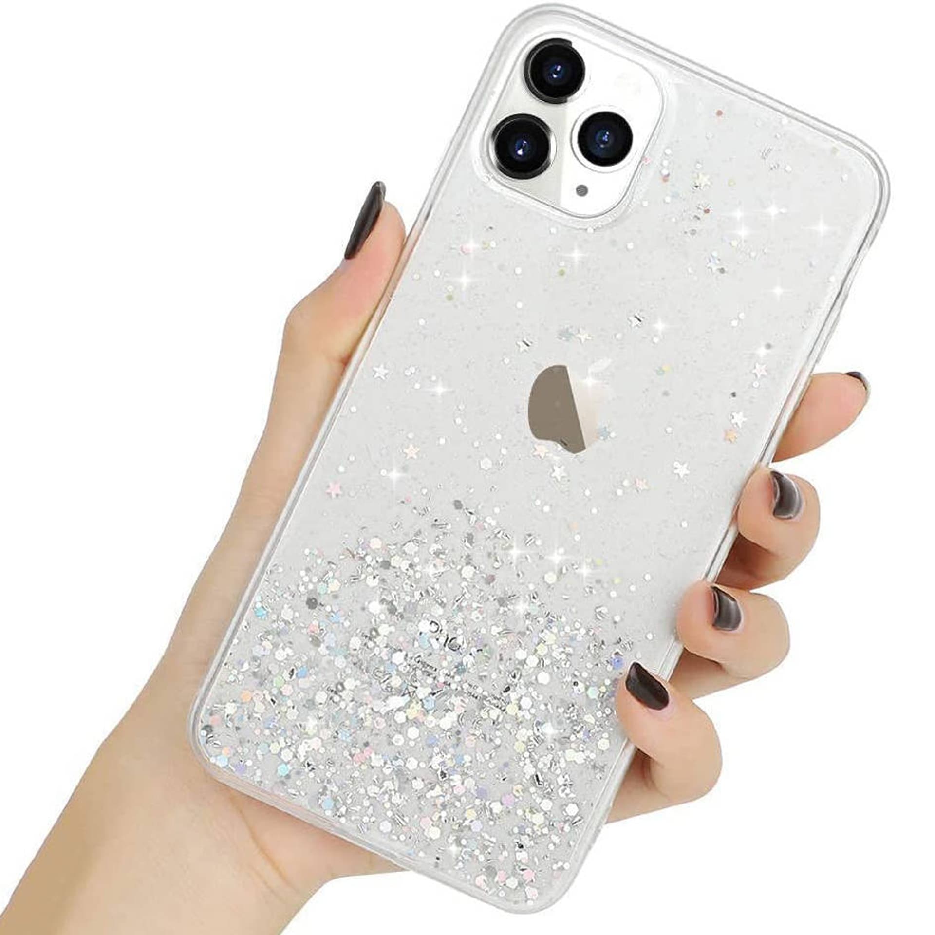 

Etui IPHONE 13 Brokat Cekiny Glue Glitter Case transparentne