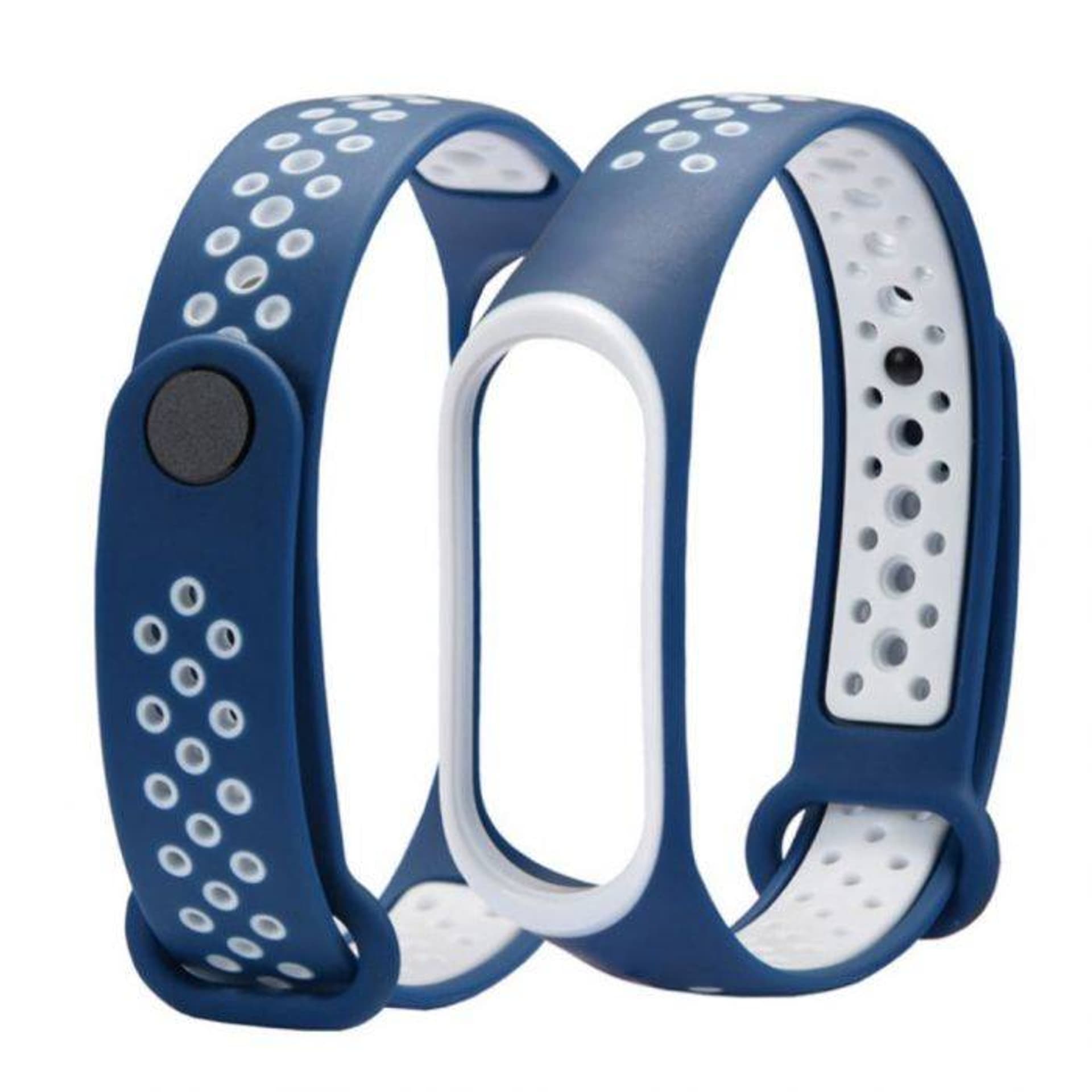 

Pasek do XIAOMI MI SMART BAND 5 / 6 / 6 NFC / 7 SIlicone Holes Strap granatowe