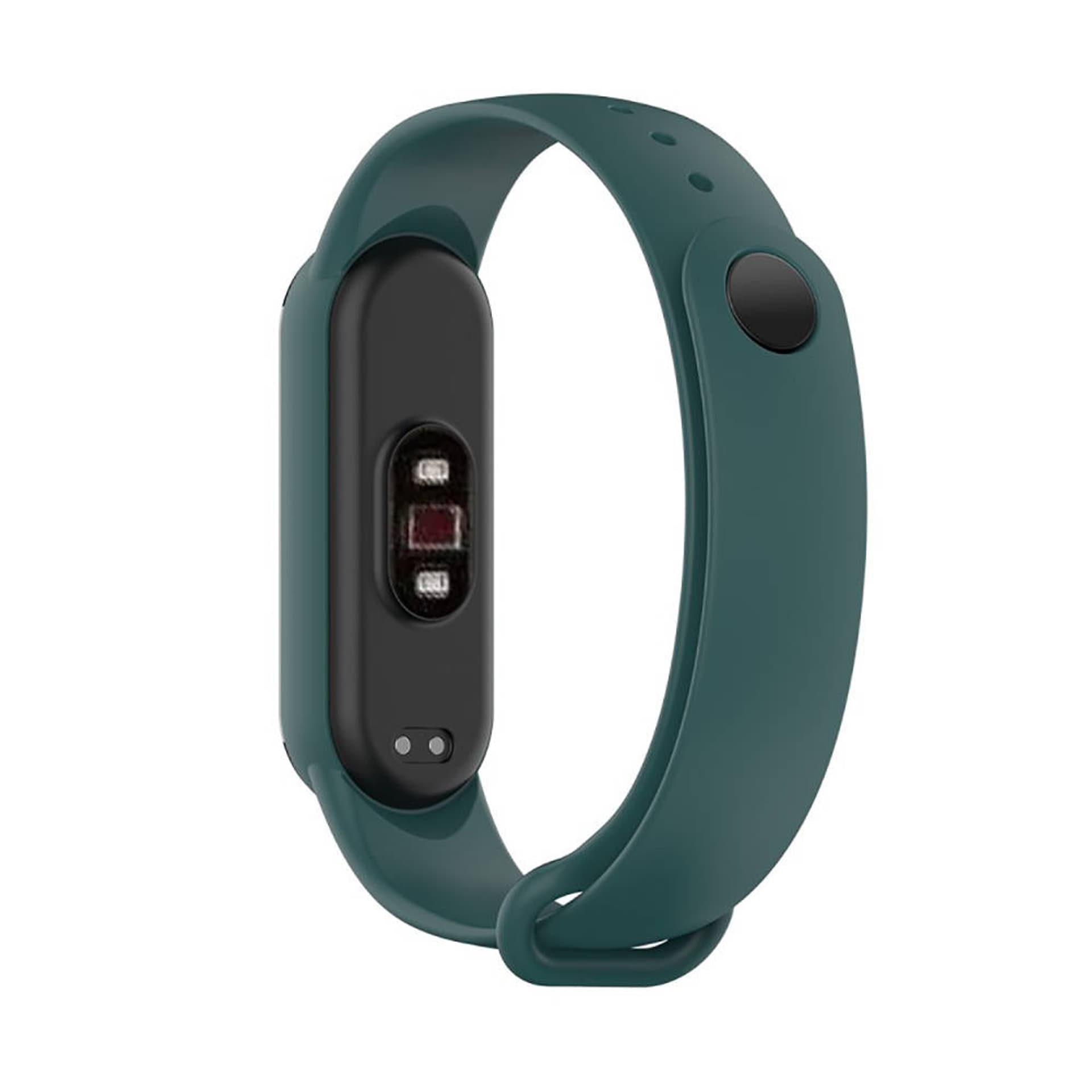 

Pasek do XIAOMI MI SMART BAND 5 / 6 / 6 NFC / 7 Silicone Strap ciemnozielone