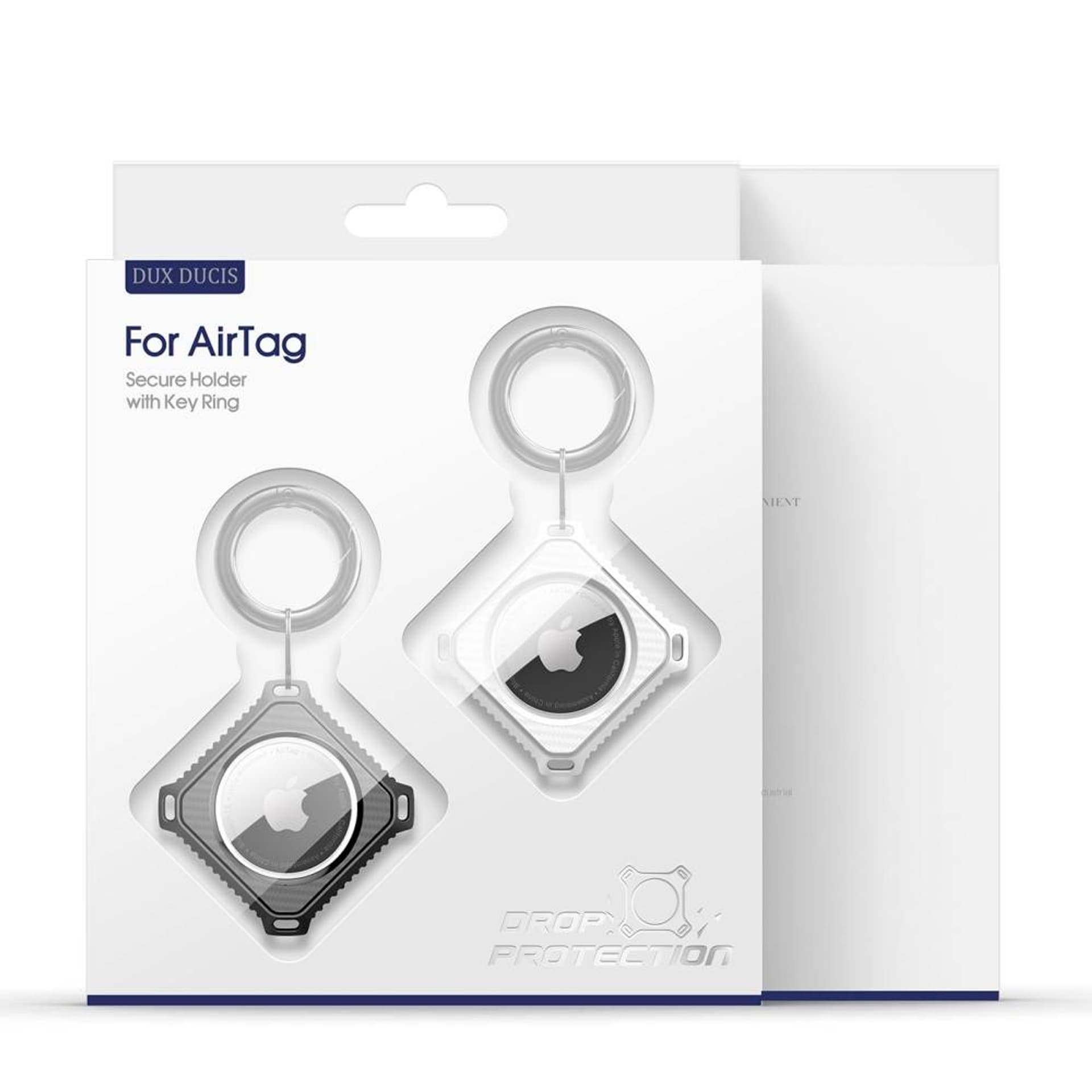 

Etui APPLE AIRTAG Dux Ducis Secure Holder 2pack czarny i biały