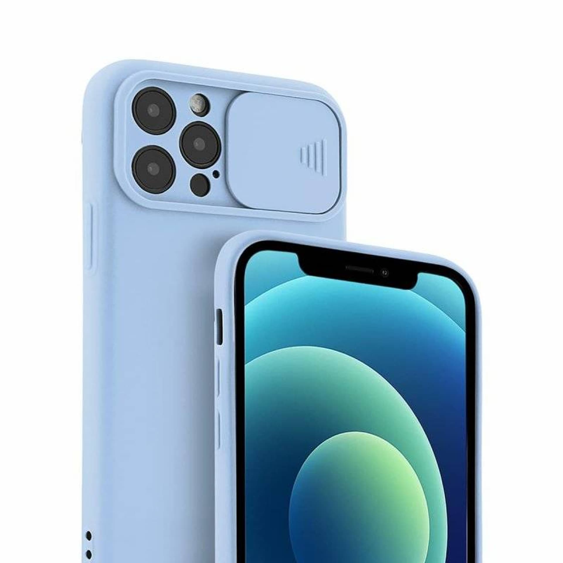 

Etui SAMSUNG GALAXY M52 5G Silikonowe z Osłoną na Aparat Nexeri Silicone Lens jasnoniebieskie