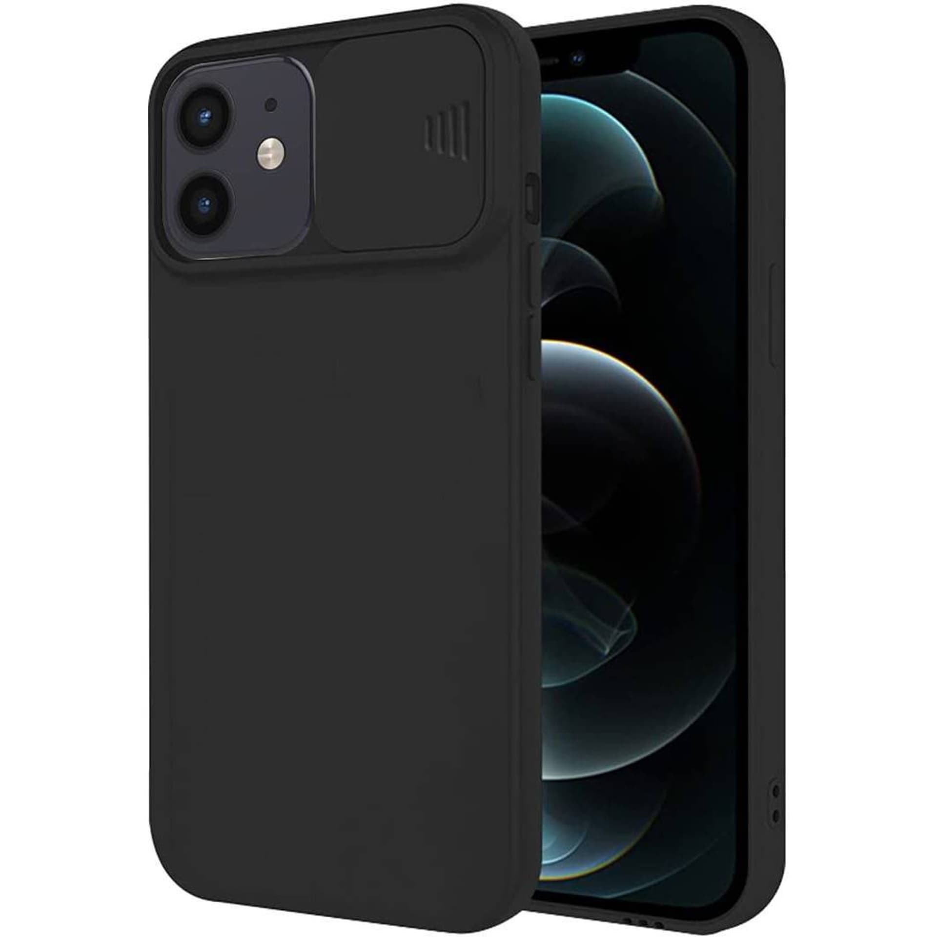 

Etui MOTOROLA MOTO G60S Silikonowe z Osłoną na Aparat Nexeri Silicone Lens czarne