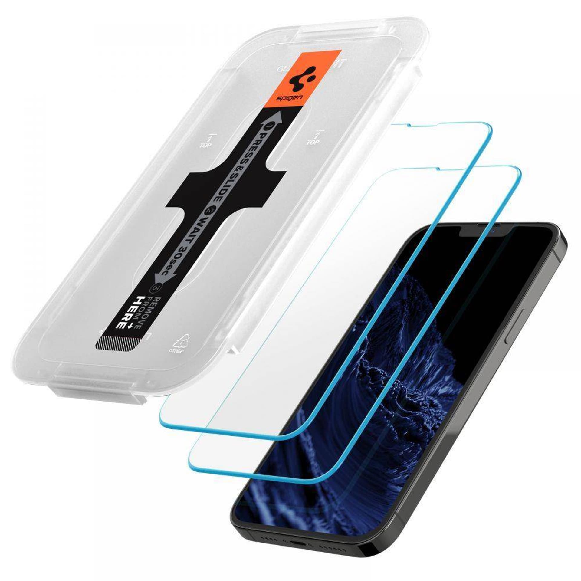 

SZKŁO HARTOWANE SPIGEN GLAS.TR ”EZ FIT” 2-PACK IPHONE 13 PRO MAX
